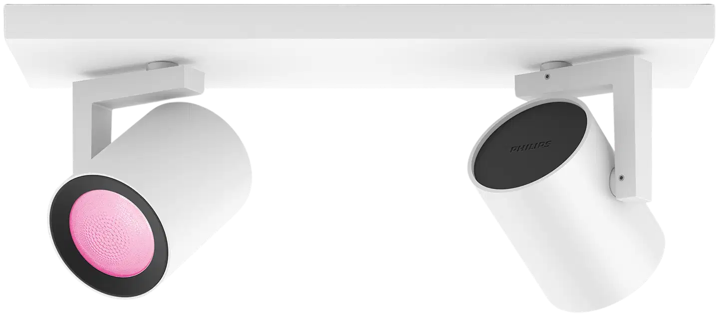 Philips Hue Argenta -kohdevalaisin kahdella spotilla 4.2W 2000-6500K 800LM valkoinen - 1