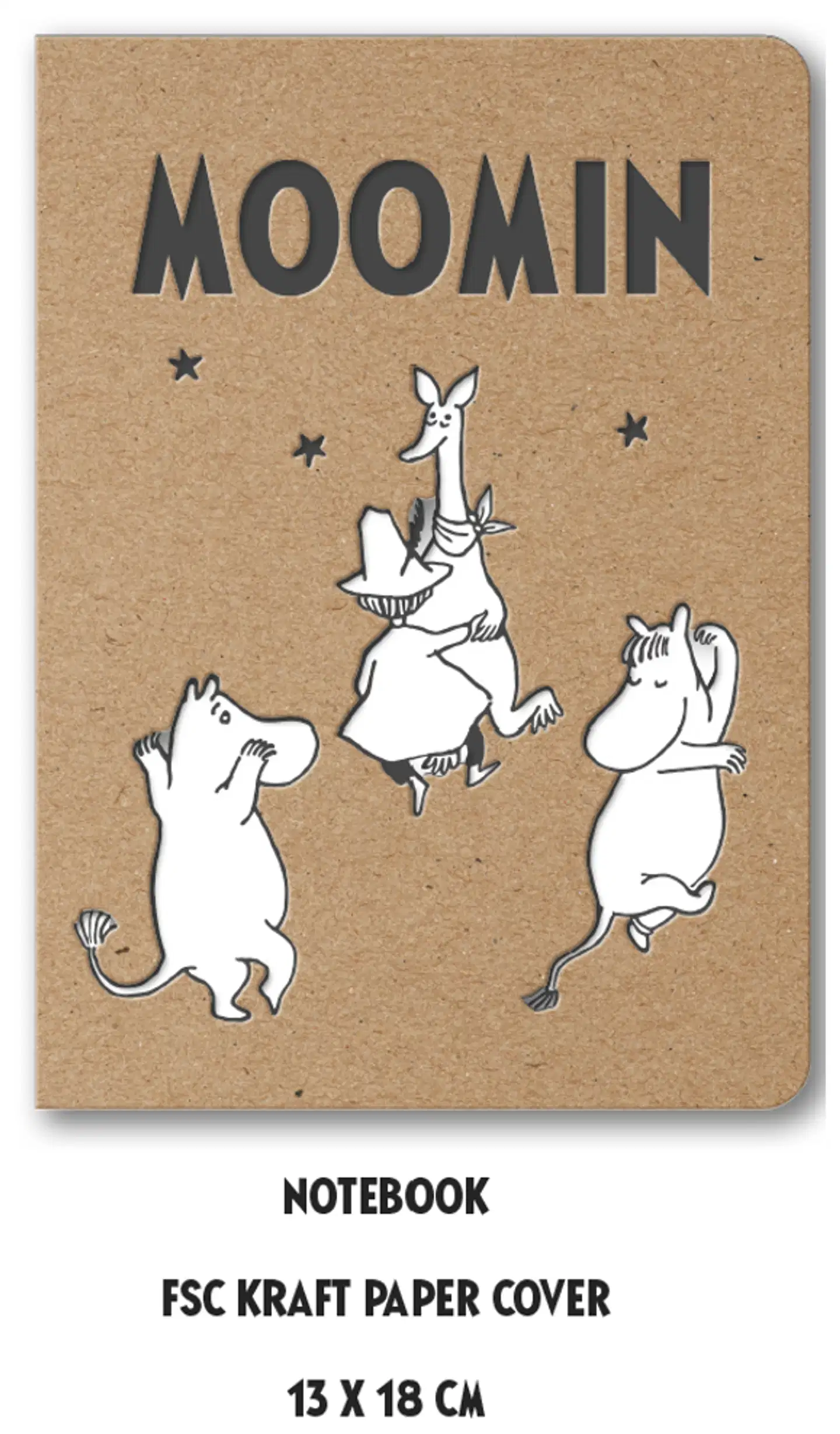 Moomin muistivihko B6 Comet kraft paper - 1