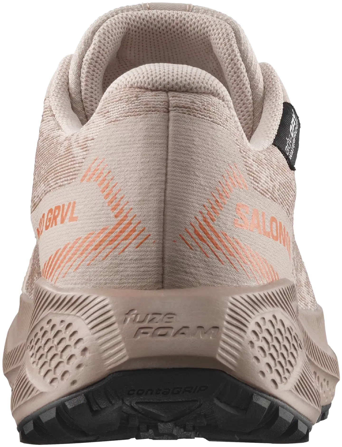 Salomon Aero gravel waterproof junior, vedenpitävä juoksukenkä - Tapioca/White Pepper/Nectarine - 4