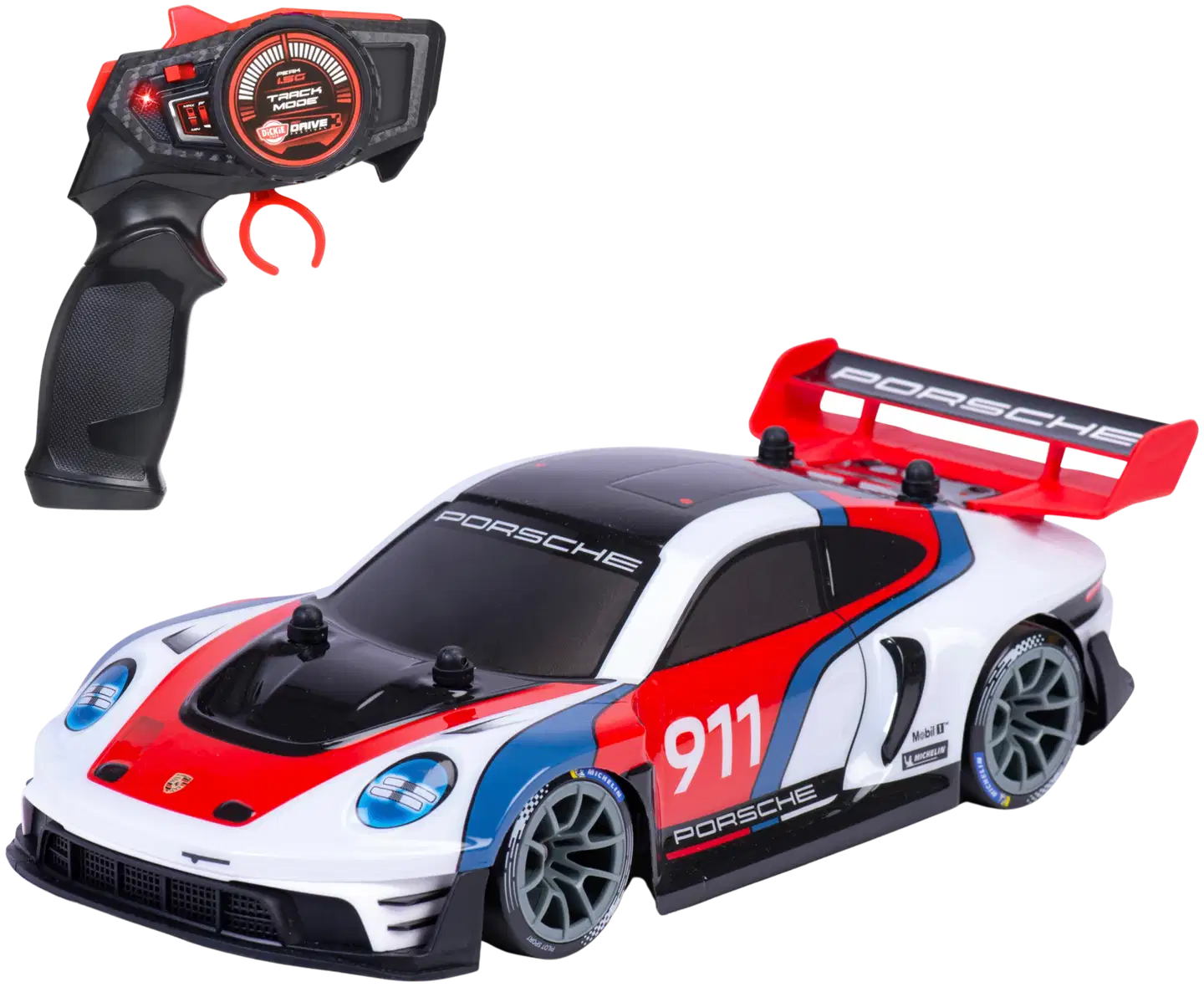 Dickie Toys - RC Porsche 911 GT3 R rennsport, RTR, 1:16, 30 cm, 2 kanavainen ohjain, taajuus 2,4 GHz - 2