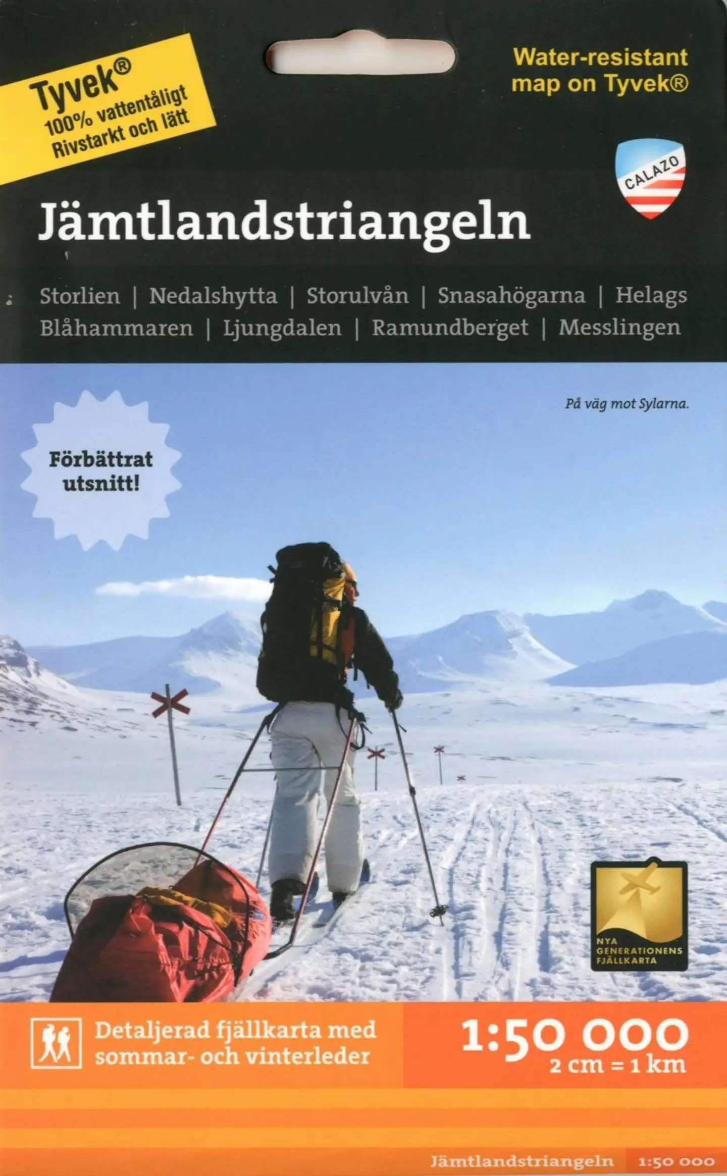 Jämtlandstriangeln -retkeilykartta