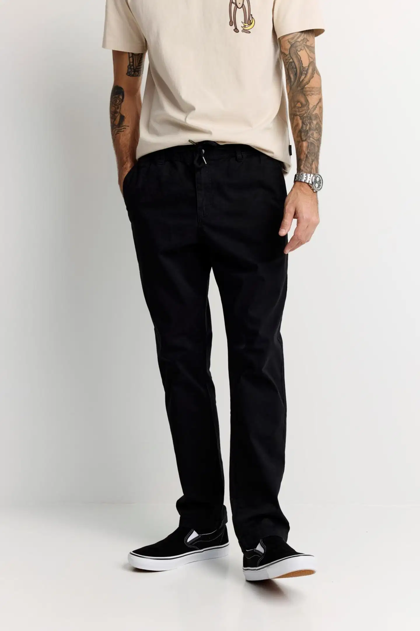 Finlayson miesten twill-housut - BLACK - 5