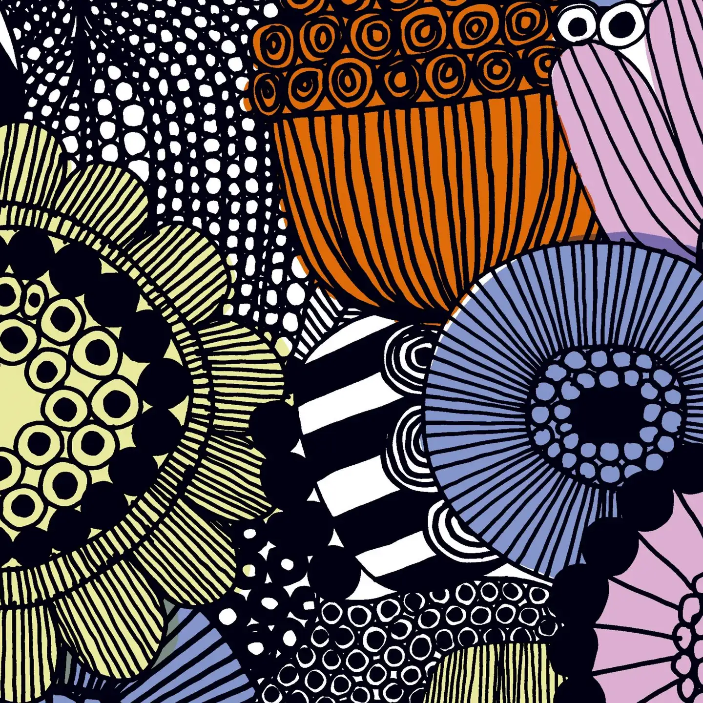 Marimekko Siirtolapuutarha pinkkilila lautasliina 20kpl/24cm