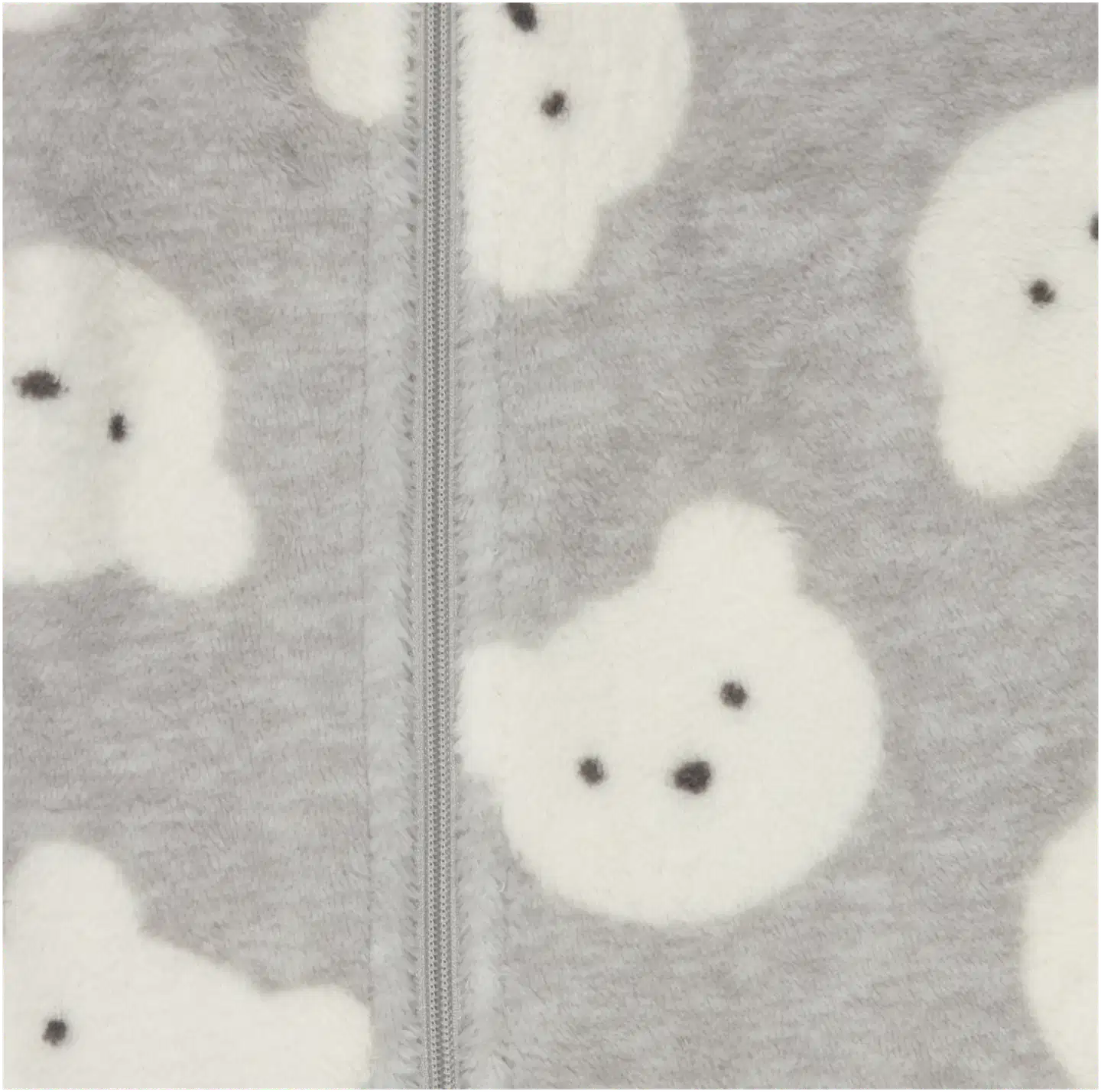 TEX BASIC vauvojen fleecehaalari Nalle I286558 - GREY CHINE LIGHT - 3