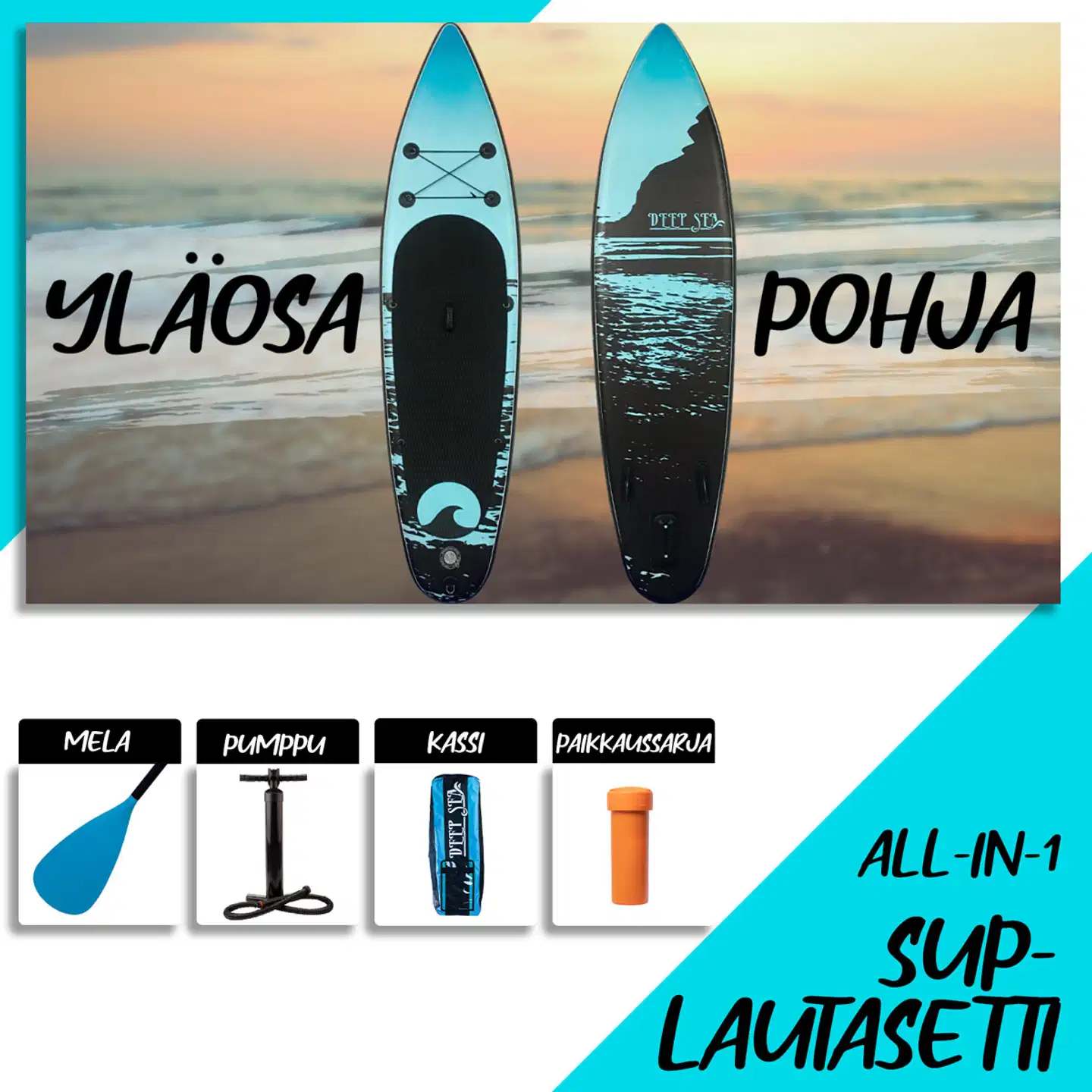 Deep Sea SUP-Lautasetti Flow 300cm - 7