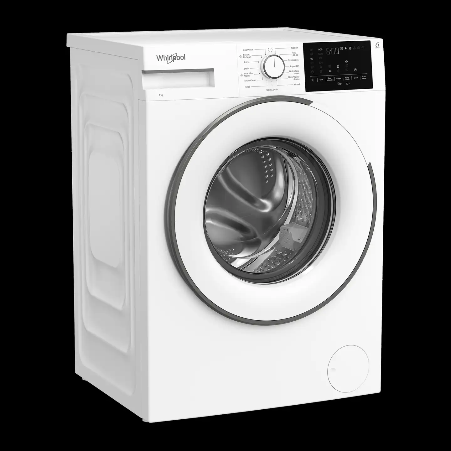 Whirlpool edestä täytettävä pyykinpesukone AMM 86W EE, 60cm, 8kg, valkoinen - 1