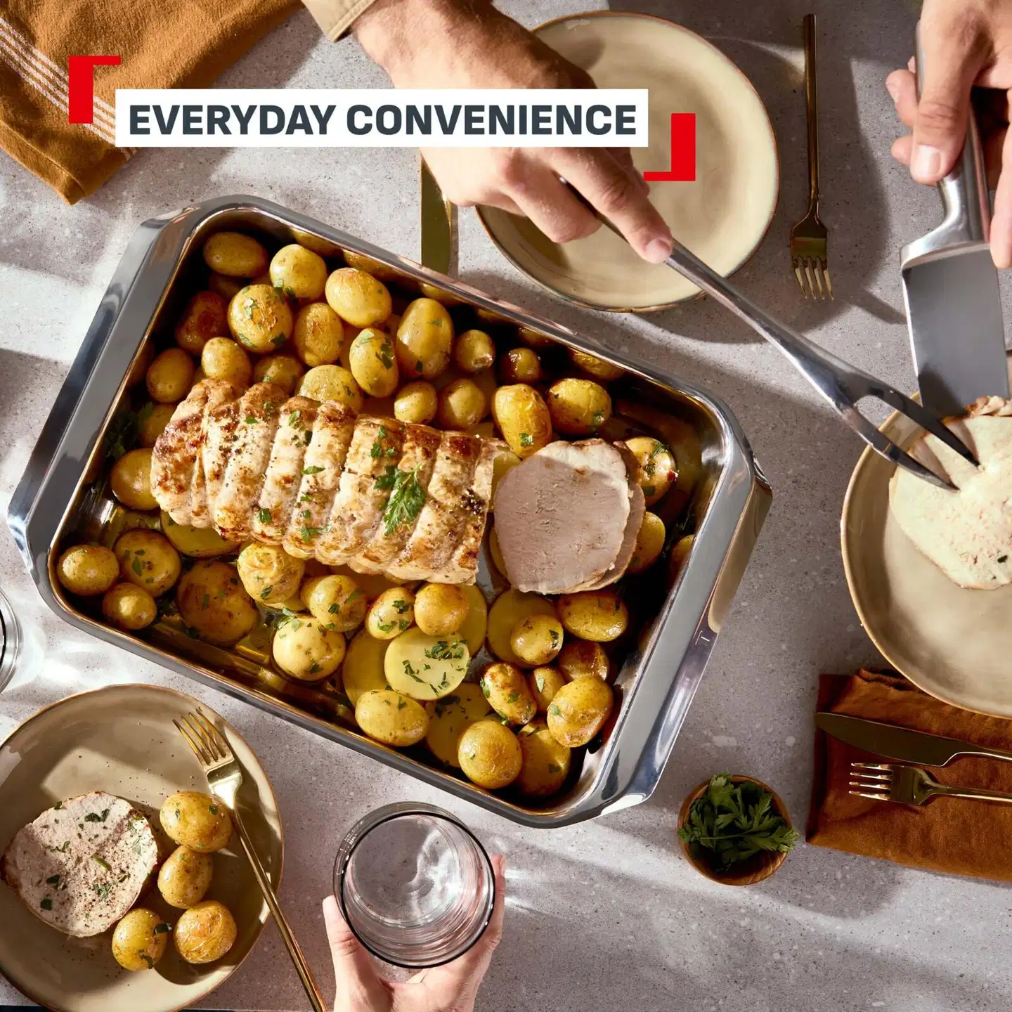 Tefal Excellence iso uunivuoka 42x29 cm, ruostumaton teräs, J1794804 - 4