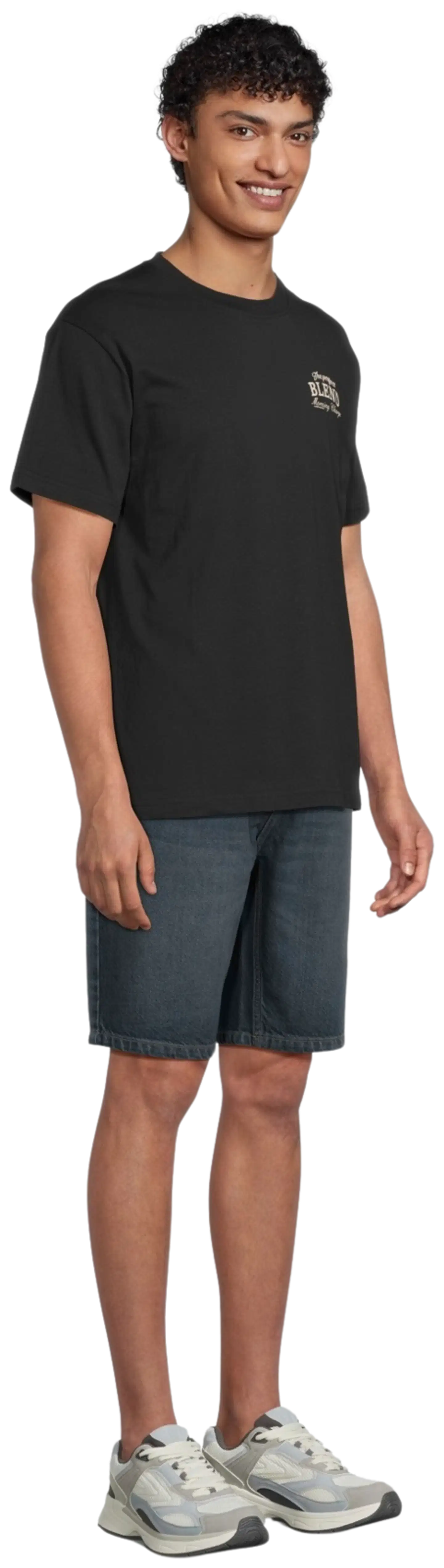 WKLY. miesten farkkushortsit 202W152606 - D.blue denim washed - 4