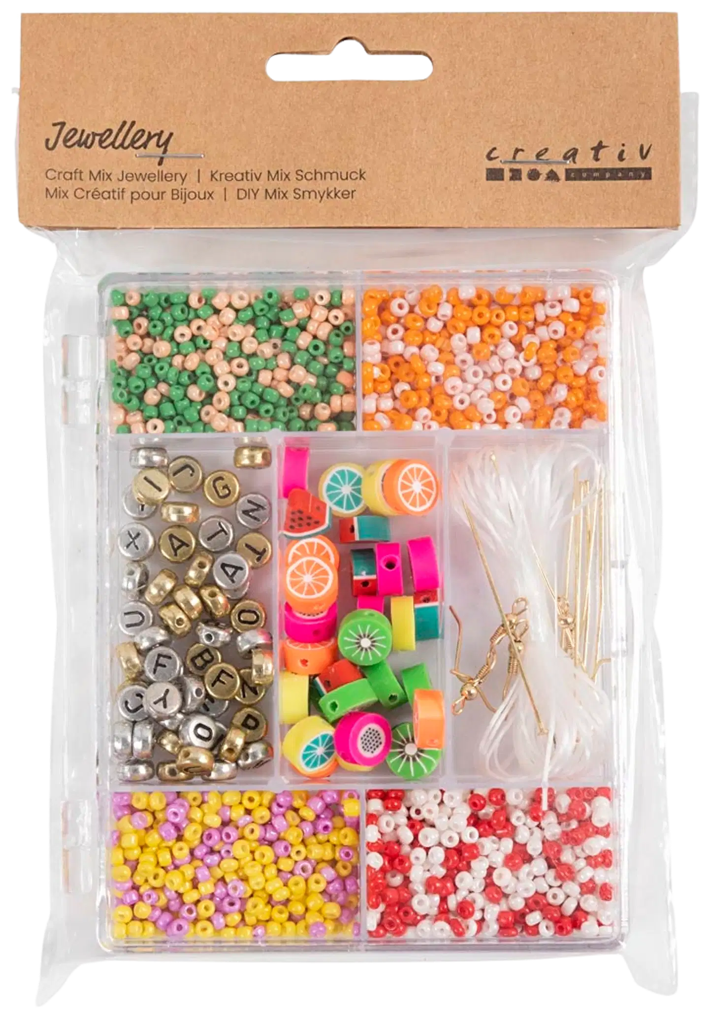 Creativ Company askartelupaketti korut, vahvat värit - 2