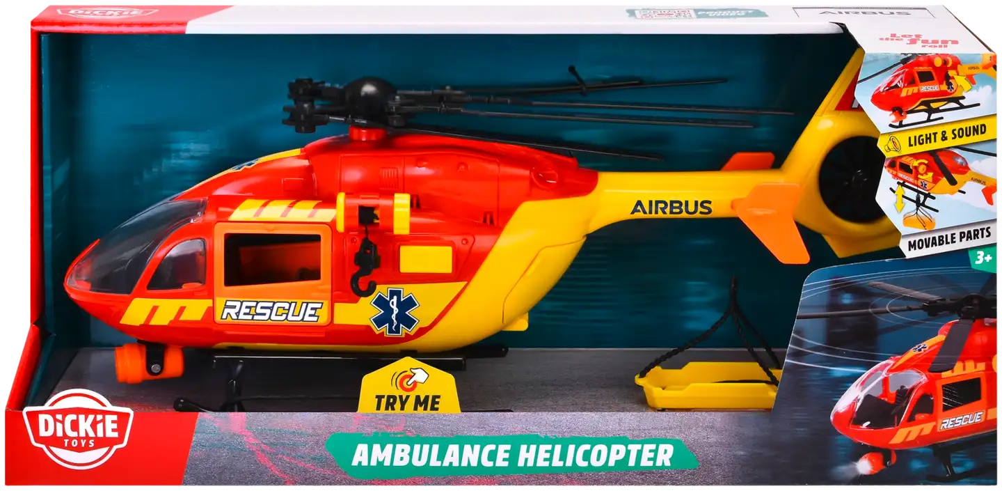 Dickie Toys Airbus H145 Ambulanssikopteri, 36 cm - 1