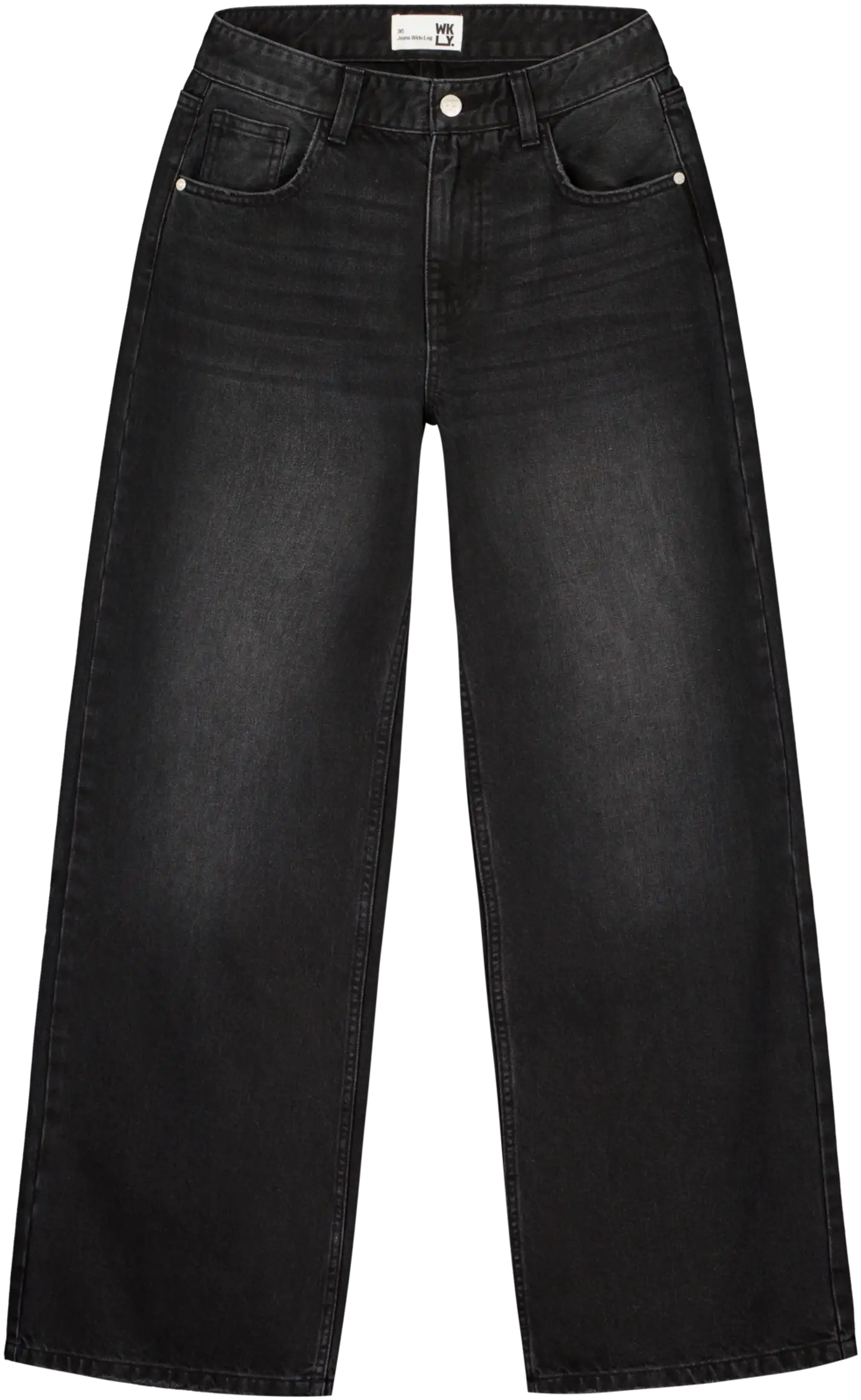 WKLY. naisten farkut wide leg 222W280352 - black denim - 1