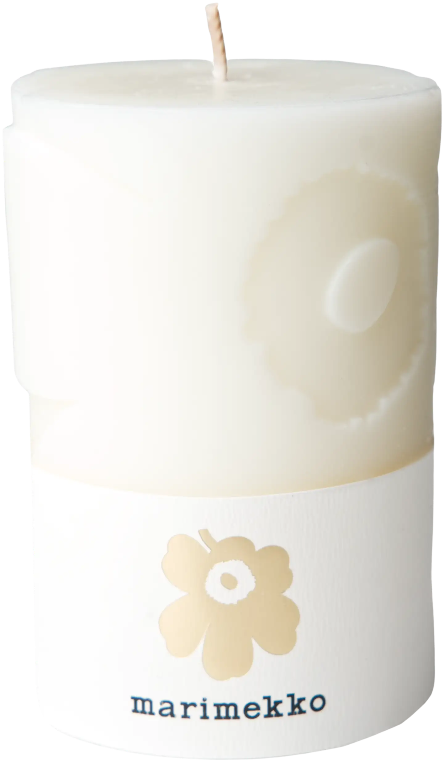 Marimekko Unikko luonnonvalkoinen pöytäkynttilä 1kpl/6,5x10cm - 1