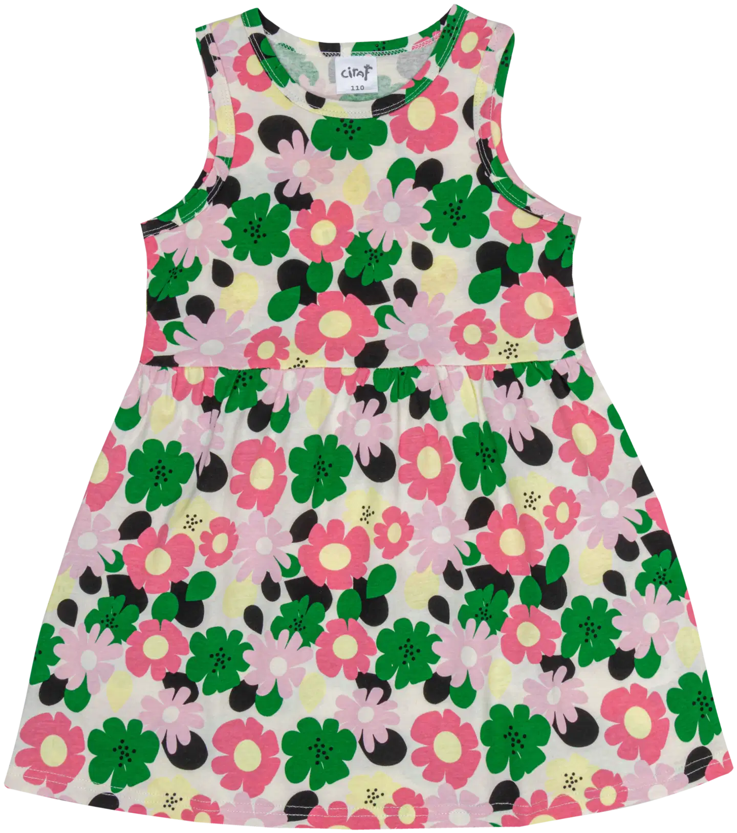 Ciraf lasten mekko 25TC261626 - pink flower aop - 1