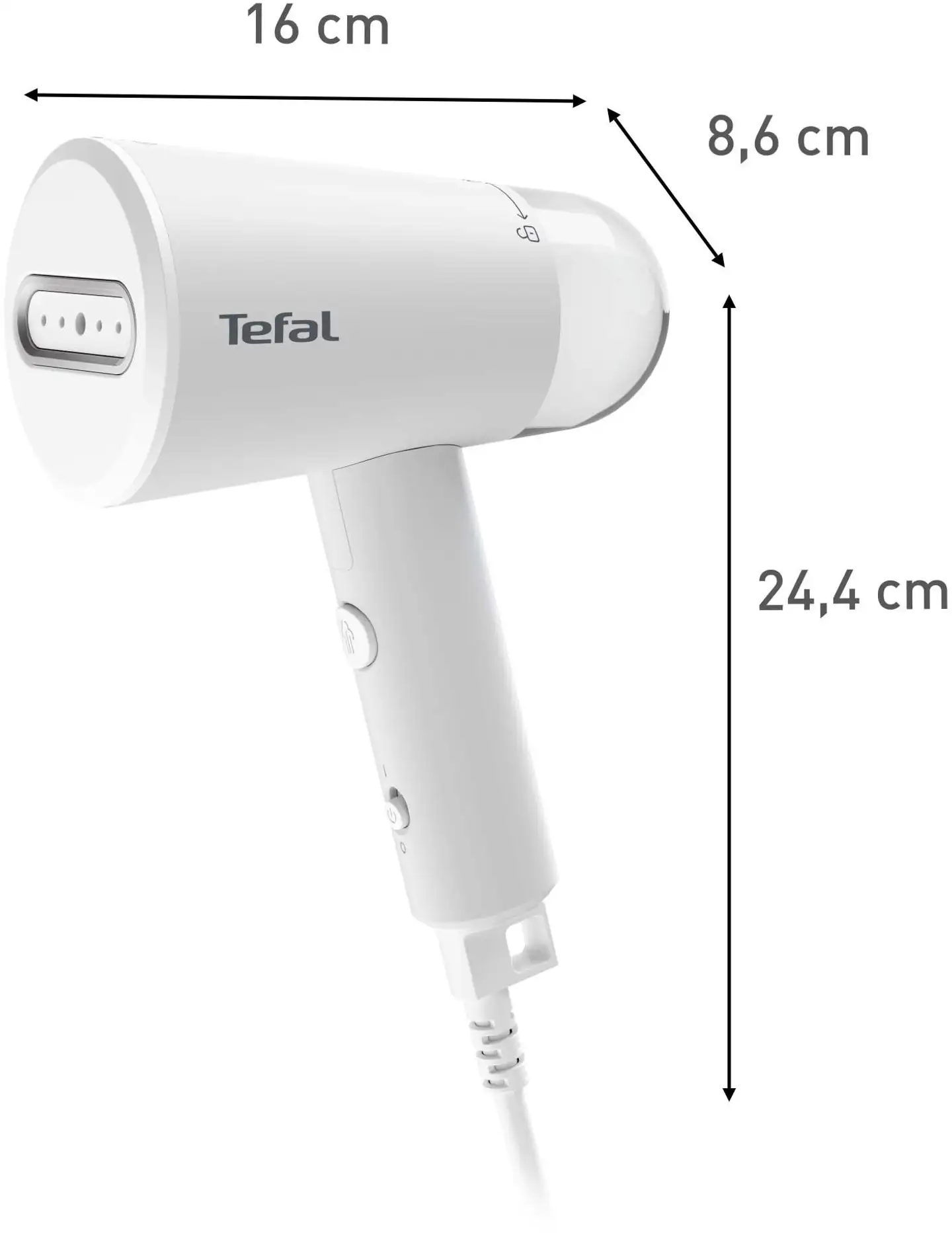 Tefal Origin Travel taittuva vaatehöyrystin harmaa DT1020E1 - 7