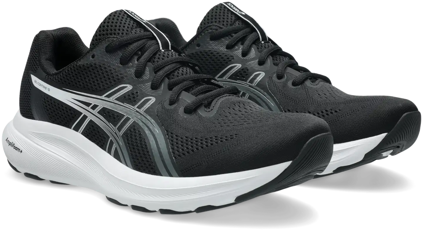 ASICS miesten juoksukengät Gel-Contend 10 - BLACK/WHITE - 1