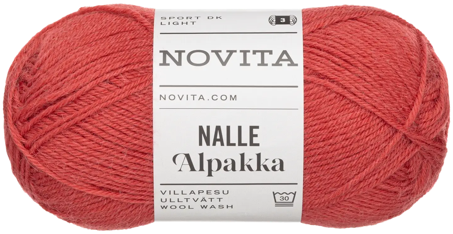 Novita lanka Nalle Alpakka 50g puolukkapuuro 5311 - 1