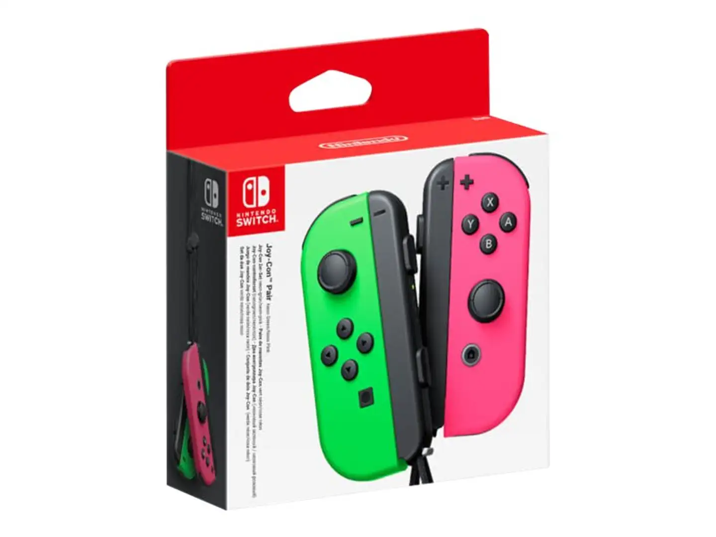 Nintendo Switch ohjainpari Joy-Con neonvihreä/neonpinkki - 4