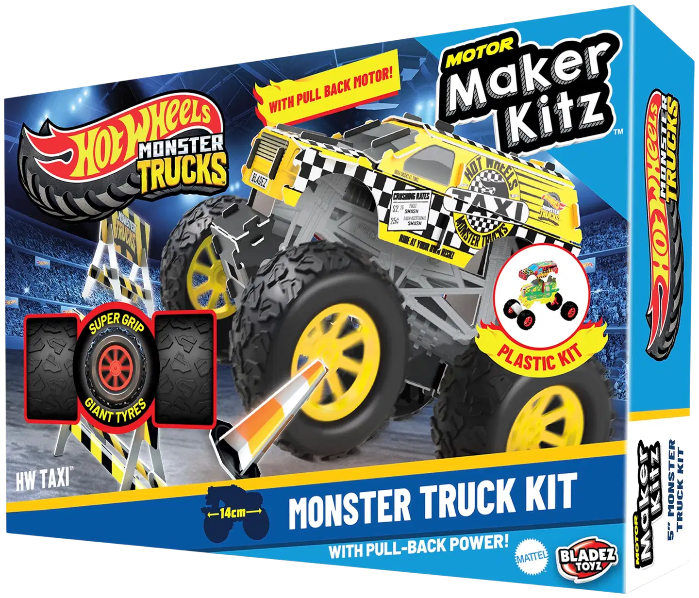 Bladez Toyz DIY lelu Hot Wheels Motor Maker Kitz 4x4 Monster Truck Kit - 2