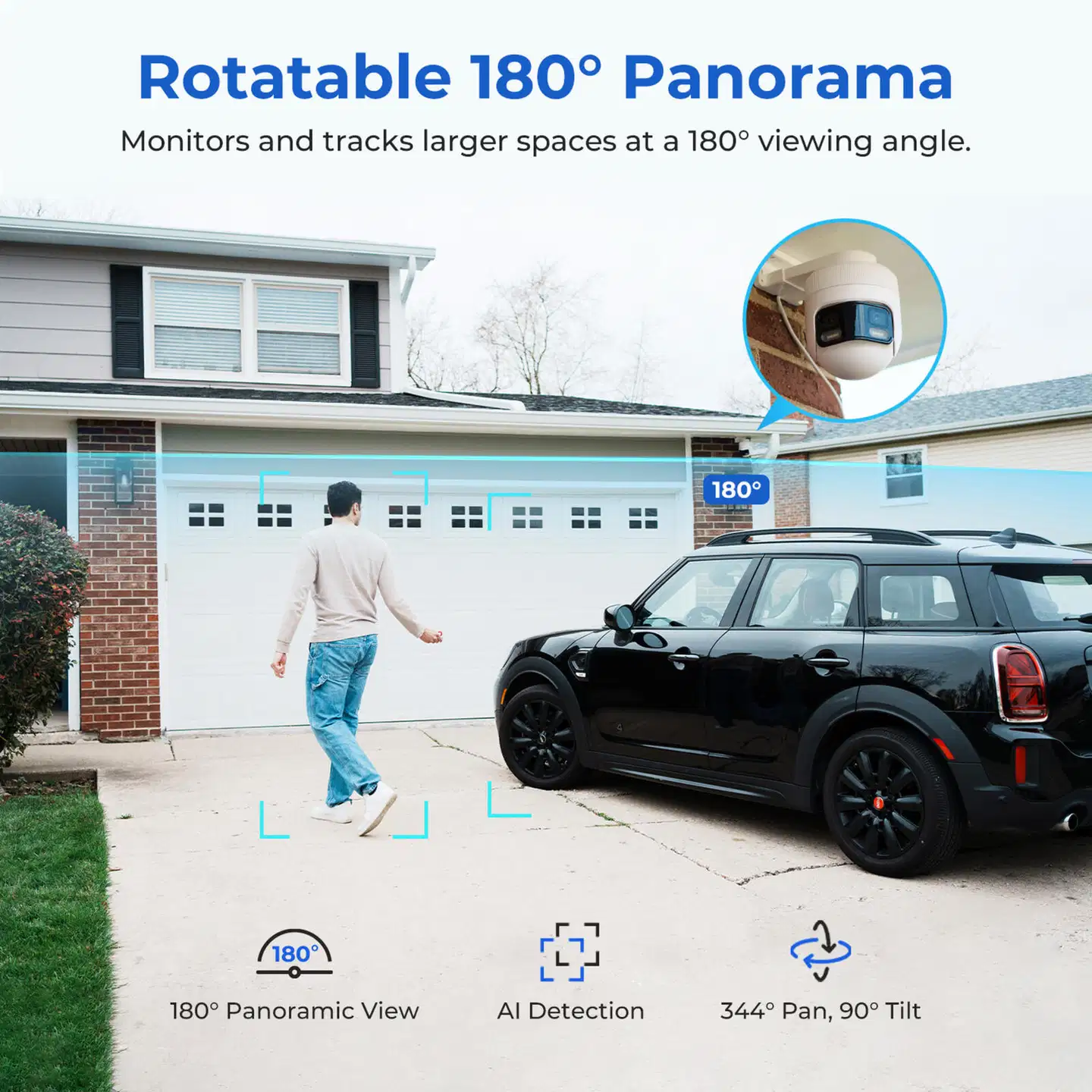 Imilab EC6 Panorama 3.5K WiFi -valvontakamera ulkokäyttöön CMSXJ115A - 12