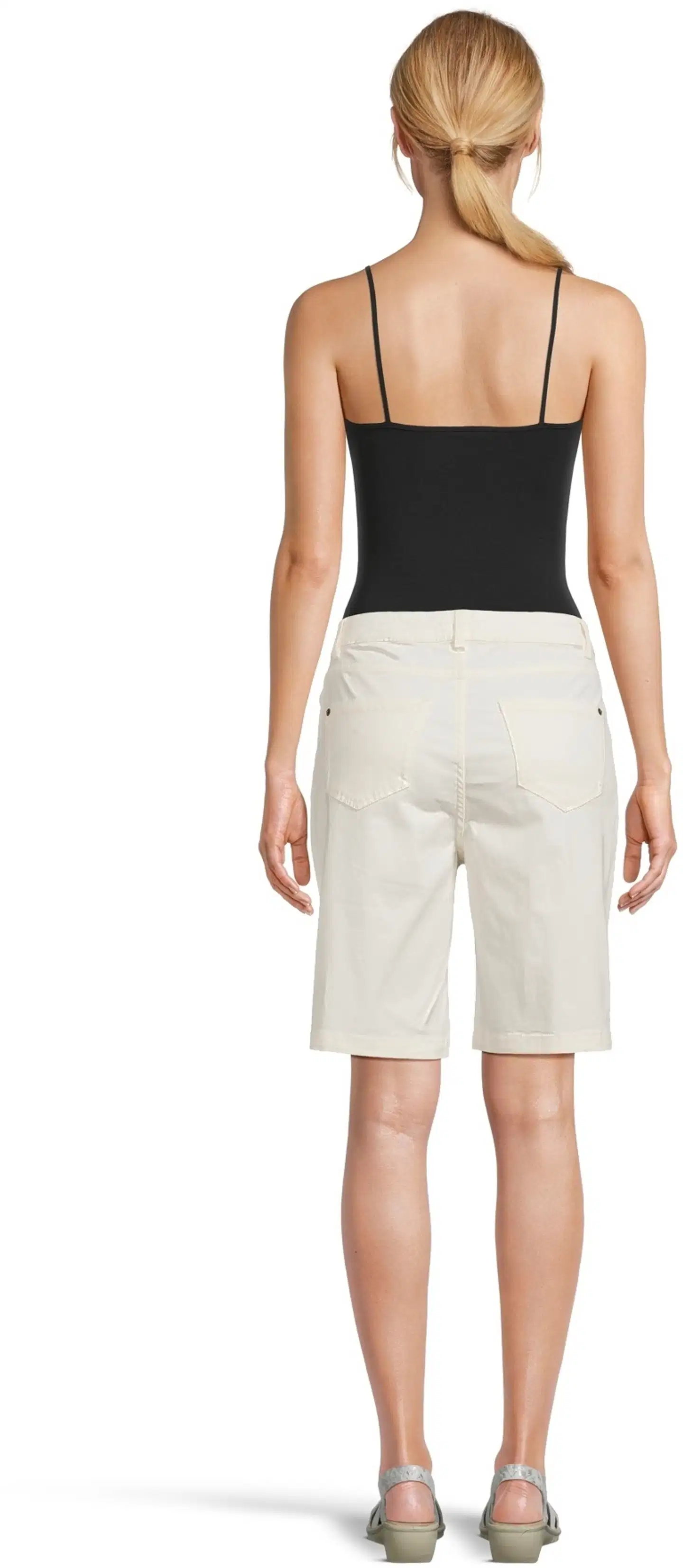 House naisten twill-shortsit Chira - Marshmallow - 3