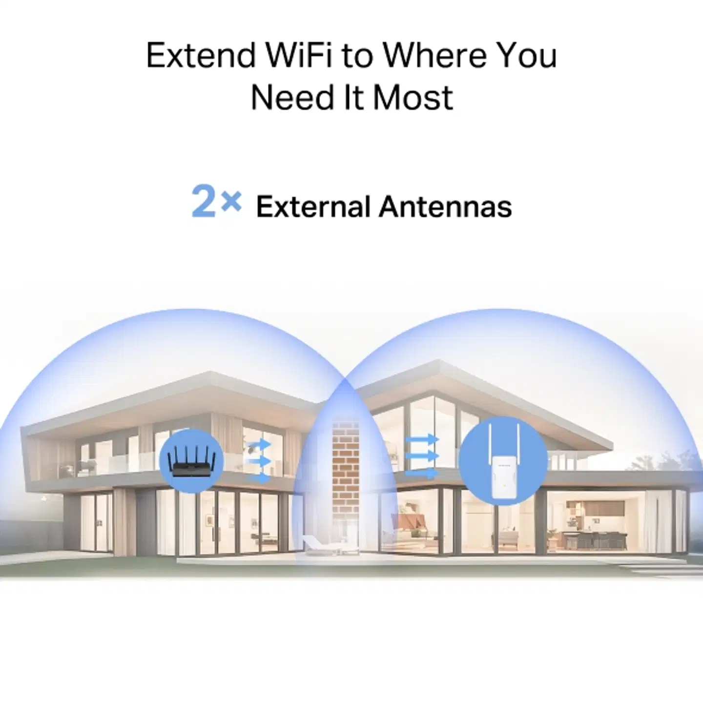 Mercusys ME25BE WiFi 7 kantamalaajennin - 3