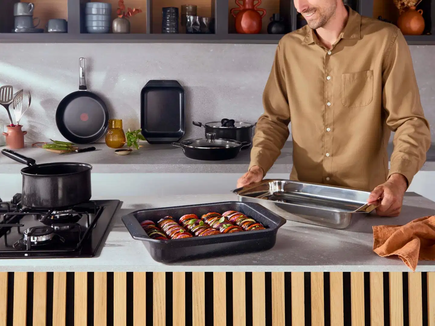 Tefal Excellence iso uunivuoka 42x29 cm, ruostumaton teräs, J1794804 - 6