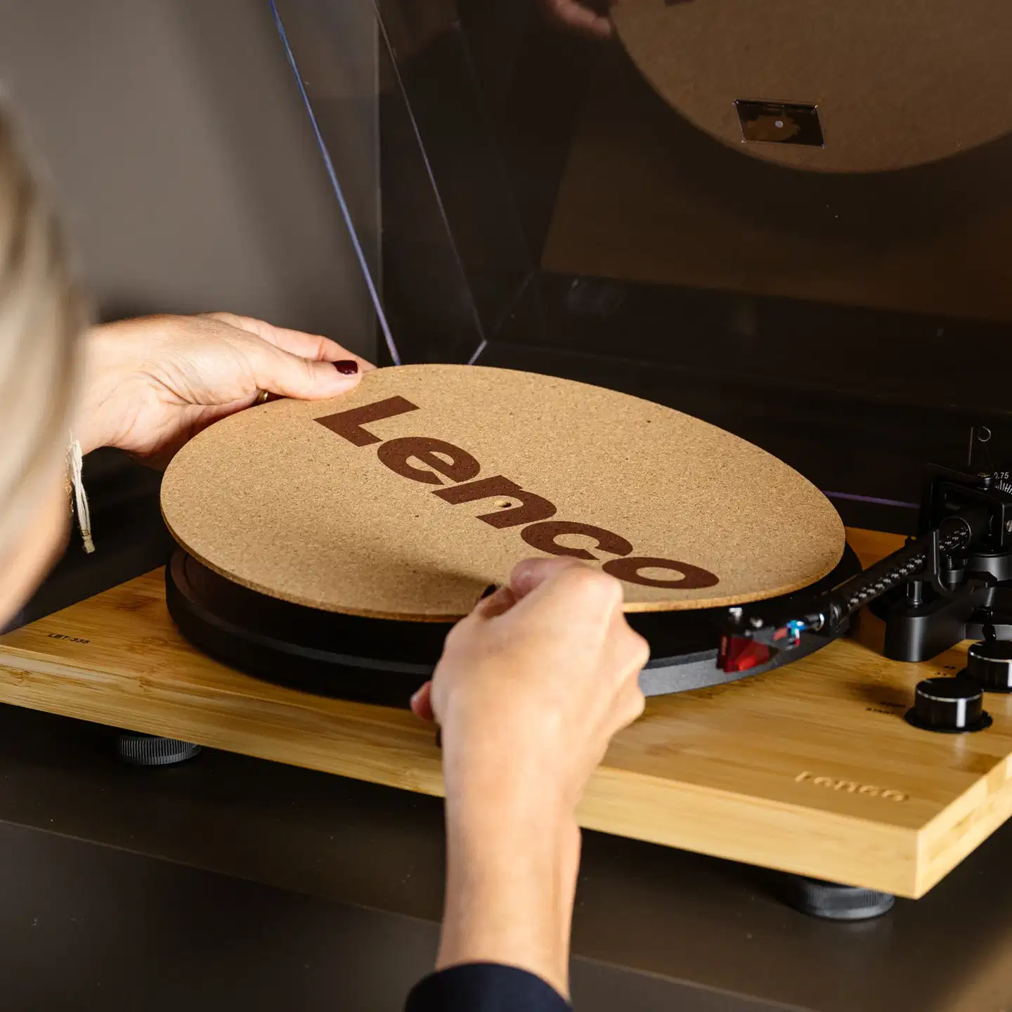 Lenco levysoittimen korkkimatto Cork Mat - 2