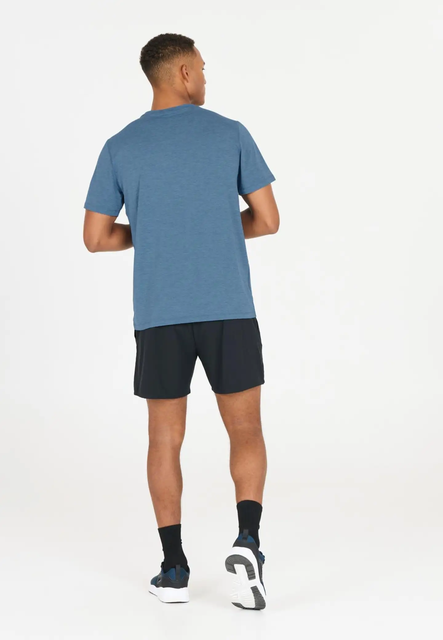 ENDURANCE Abdon M Melange S/S Tee miesten t-paita - 2257 Blue Heaven - 4