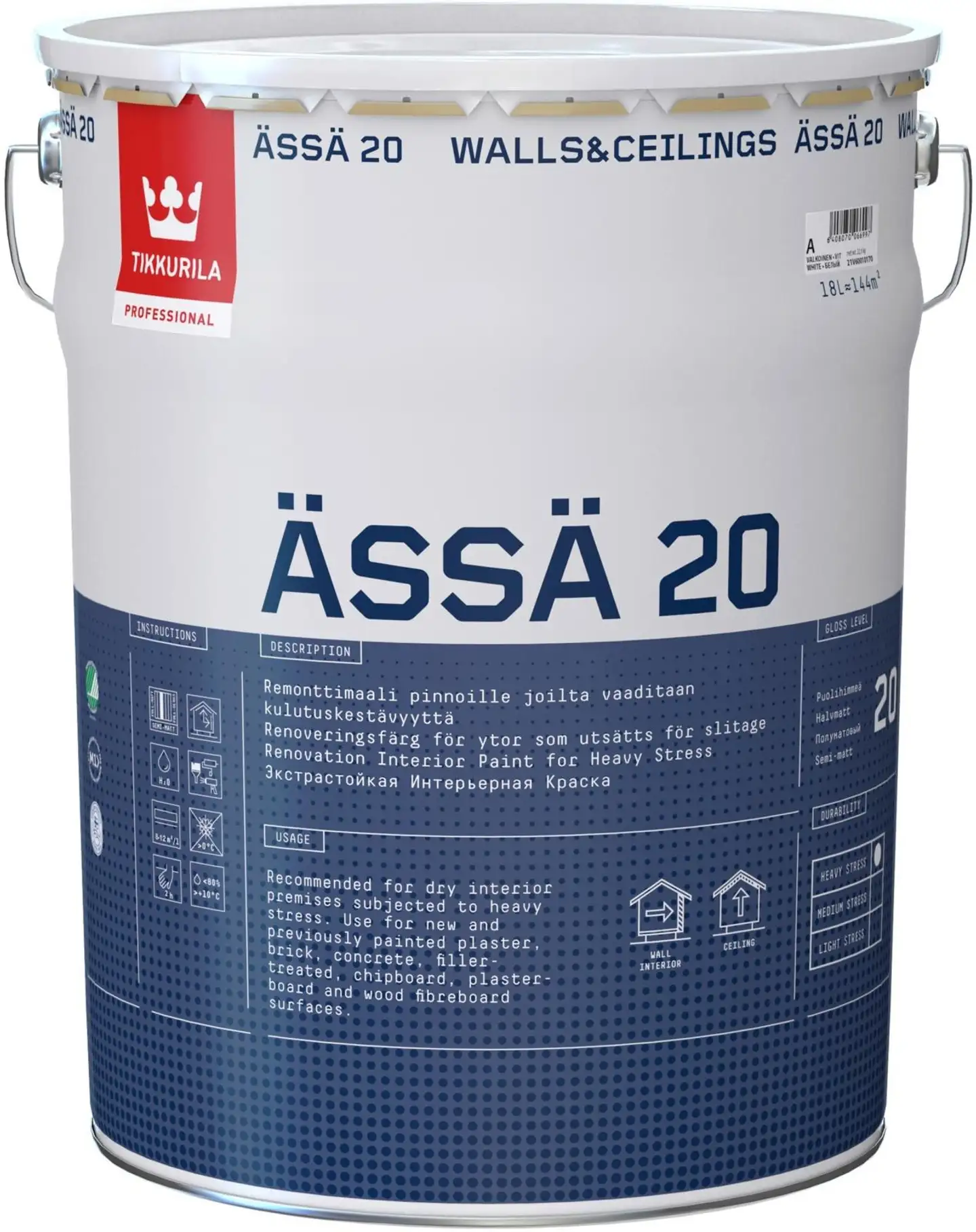 Tikkurila Ässä 20 Remonttimaali A 18L