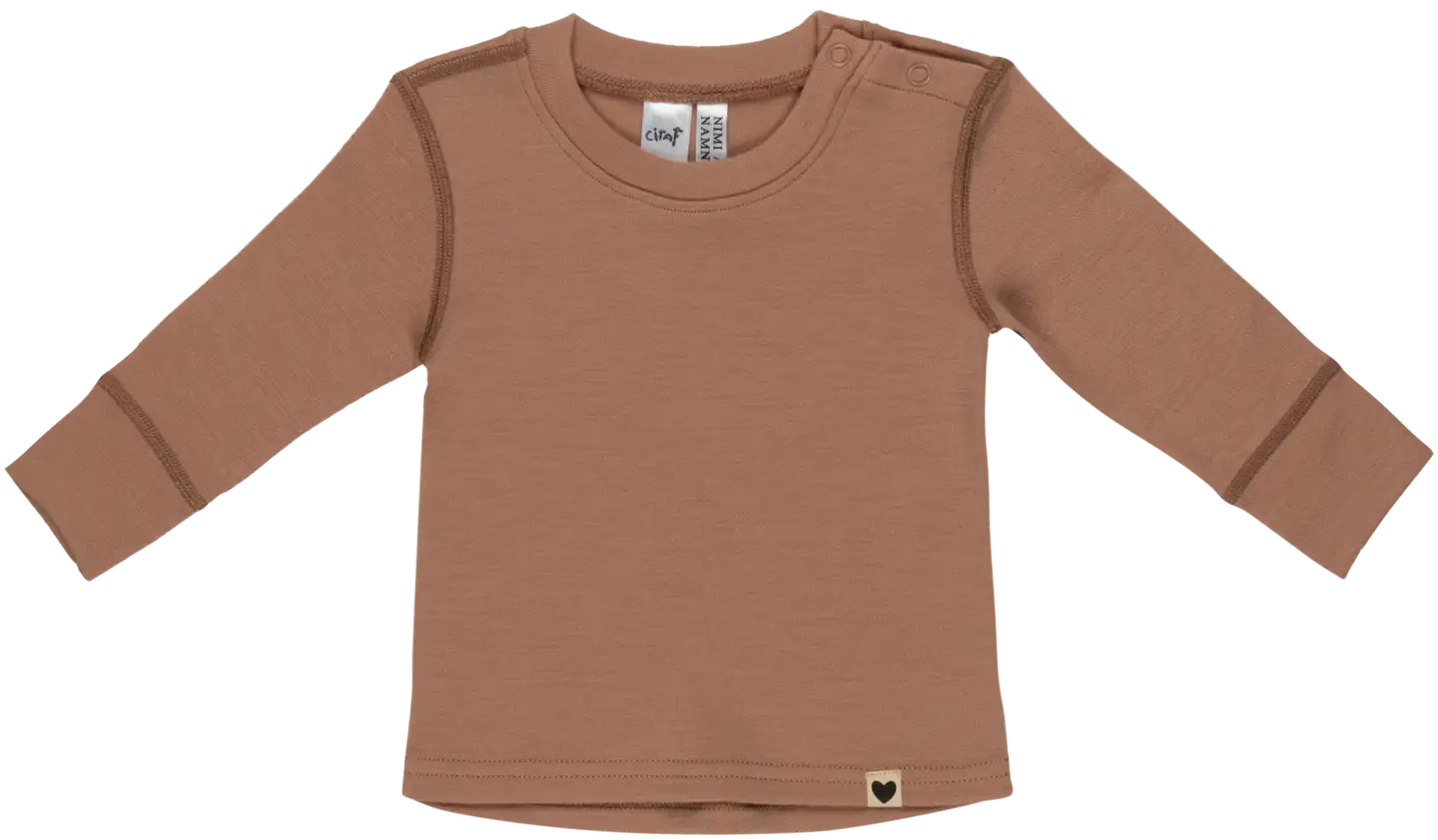 Ciraf vauvojen neulepusero merinovillaa 250B254193 - 16-1318tcx warm taupe - 1