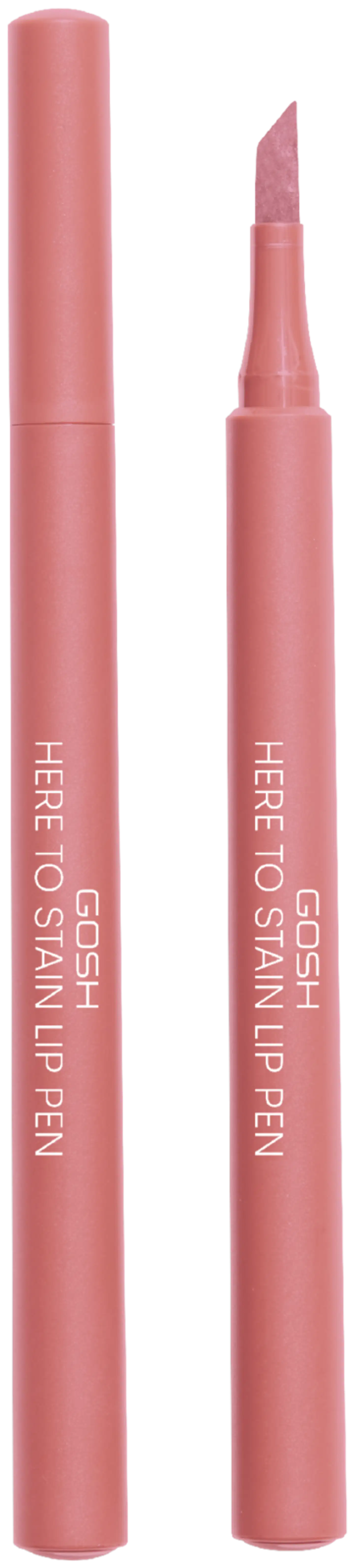 Gosh Here To Stain Lip Pen - Coffee Stain huulikynä 1ml - Candy Stain - 1