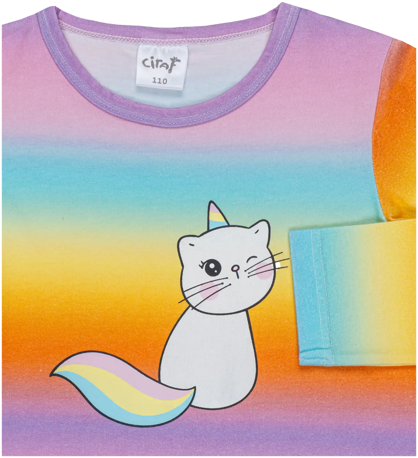Ciraf lasten trikootunika catnicorn 25tc260243 - Rainbow aop - 3