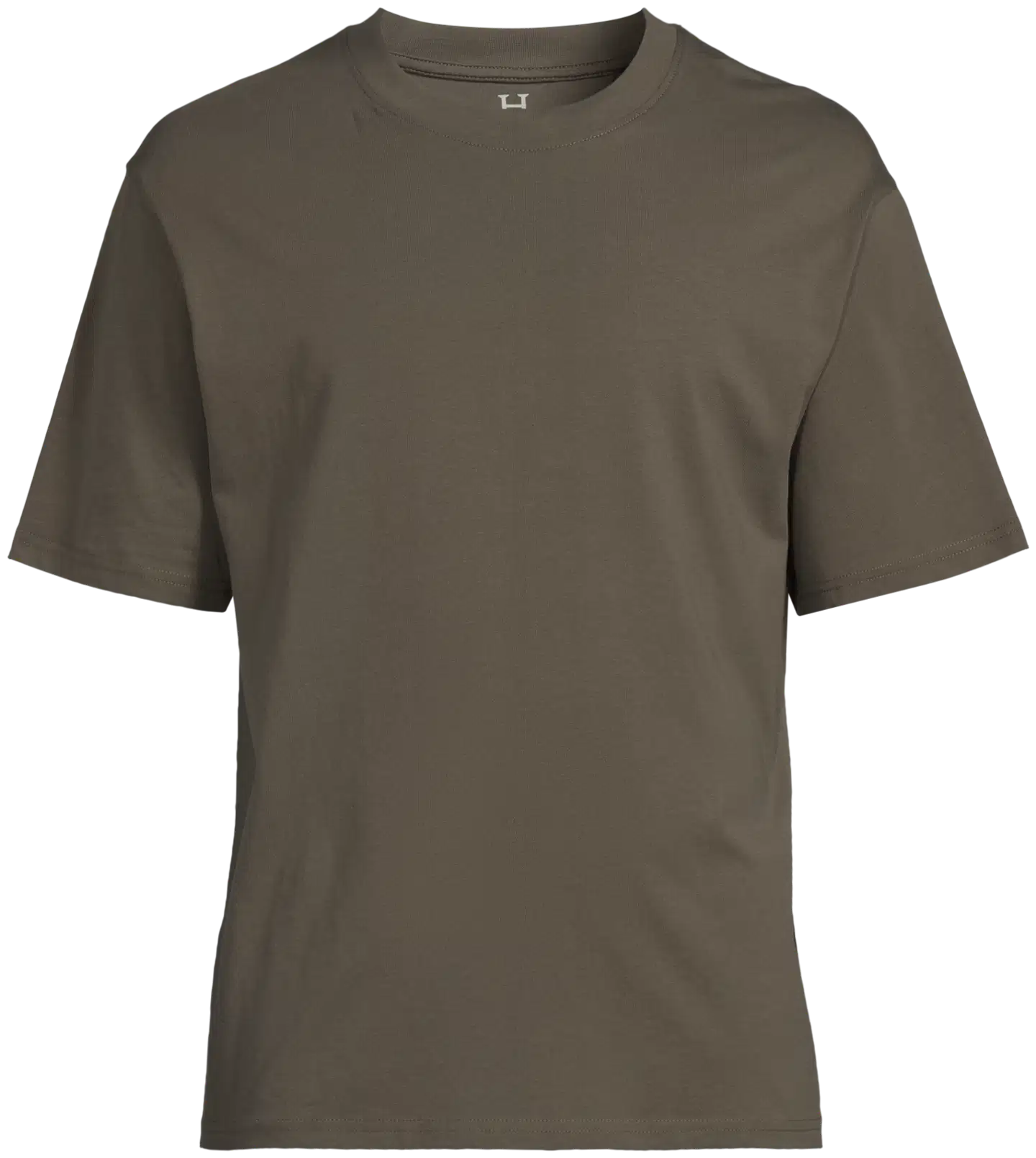 House miesten t-paita o-pääntiellä oversize 195HBNOS24 - Black olive - 2