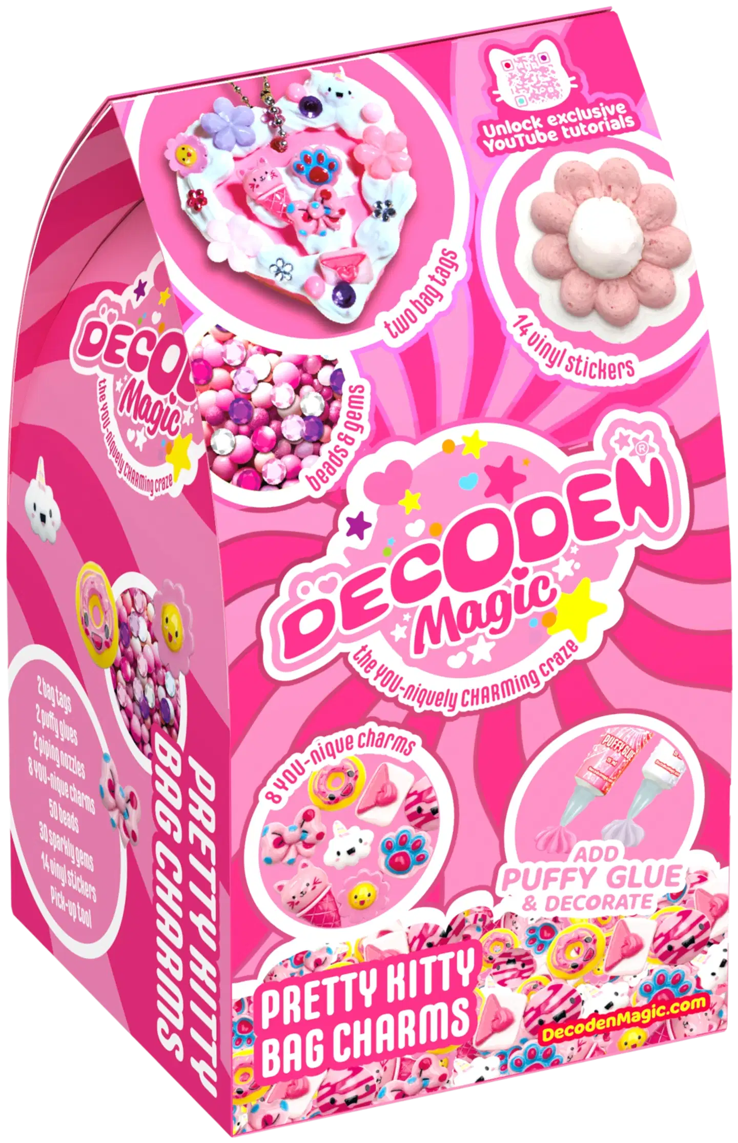 Decoden Magic Mini Söpö kisu laukkukoristeet - 1
