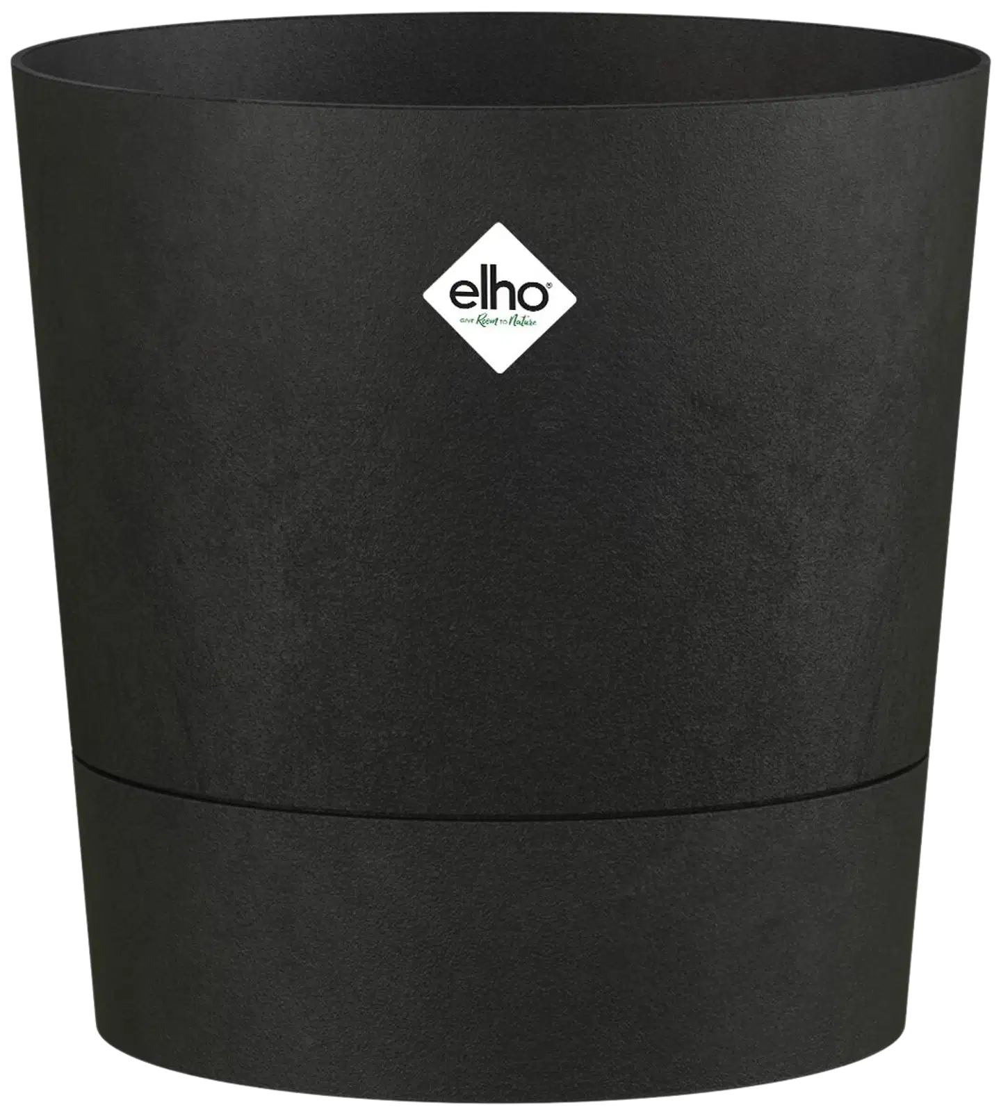 elho ruukku Foss 43cm aluslautasella musta - 1