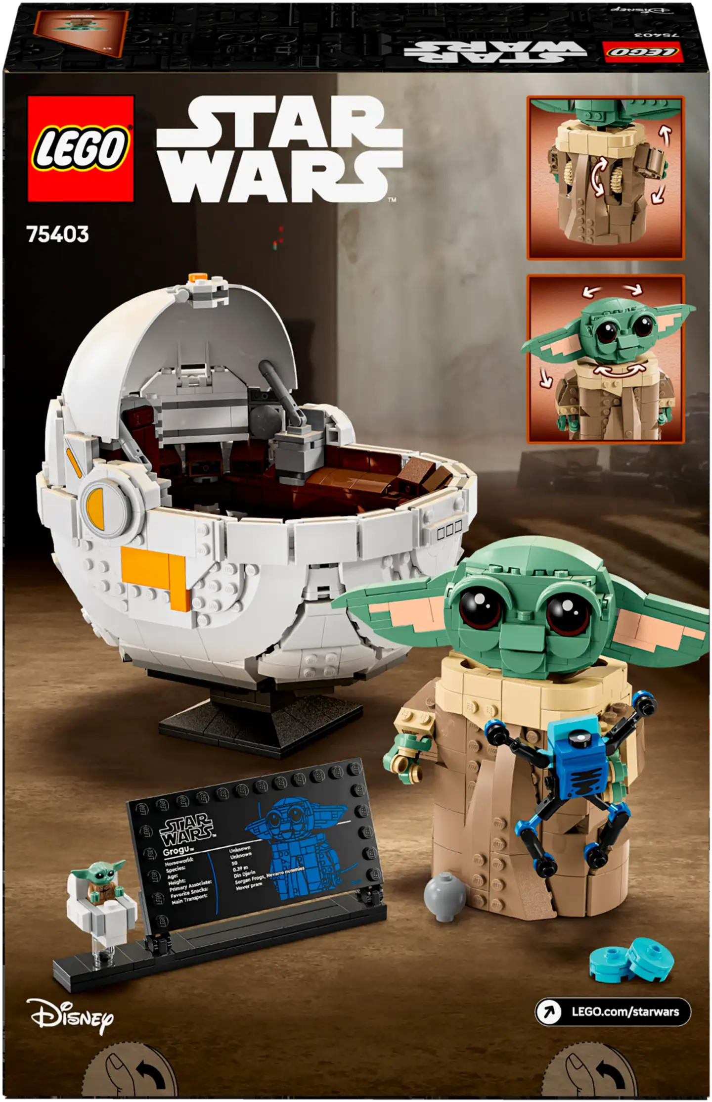 LEGO® Star Wars TM 75403 Grogu™ ja leijuvaunut - 3