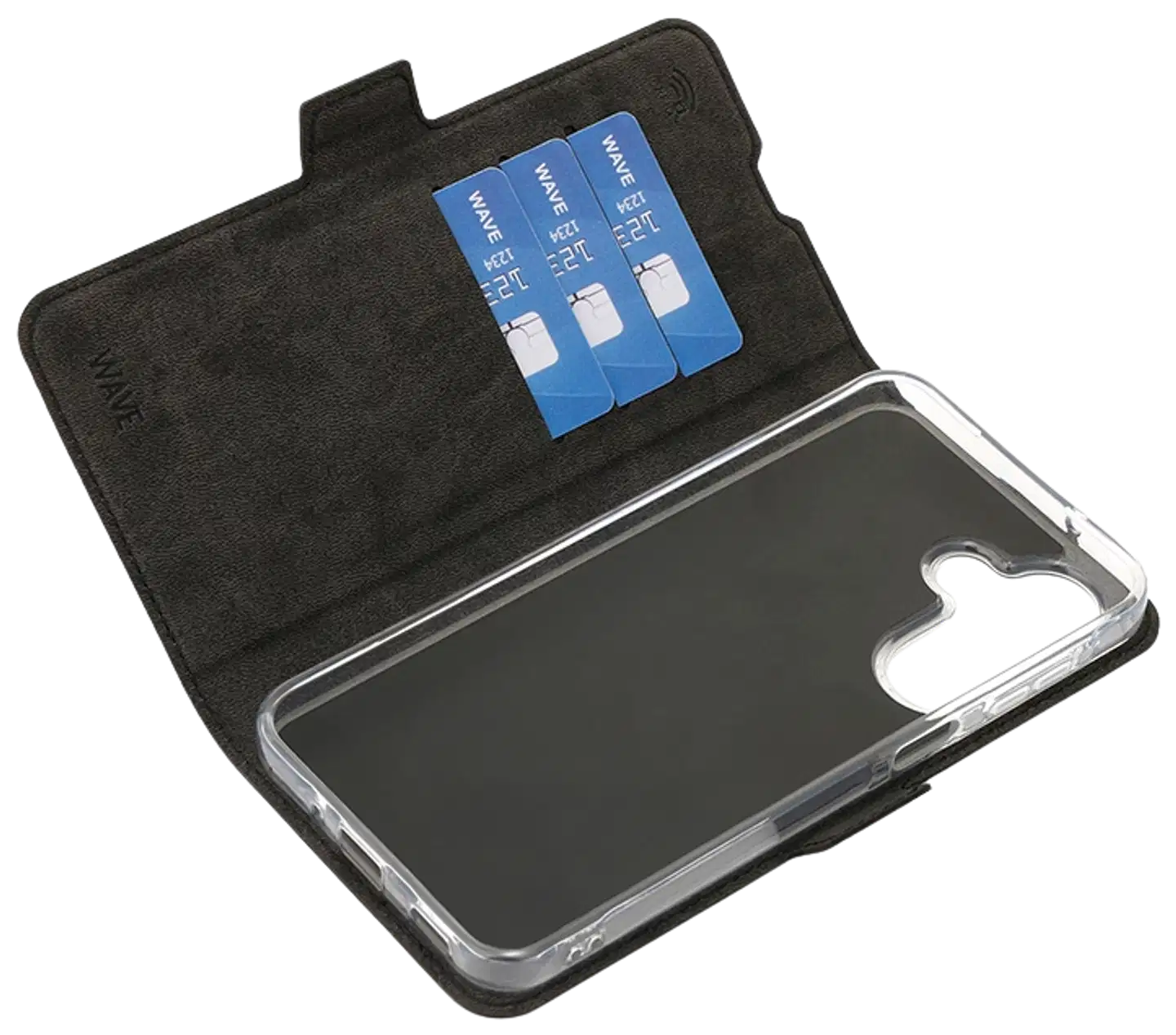 Wave Book Case, Samsung Galaxy A27 5G, Musta - 4