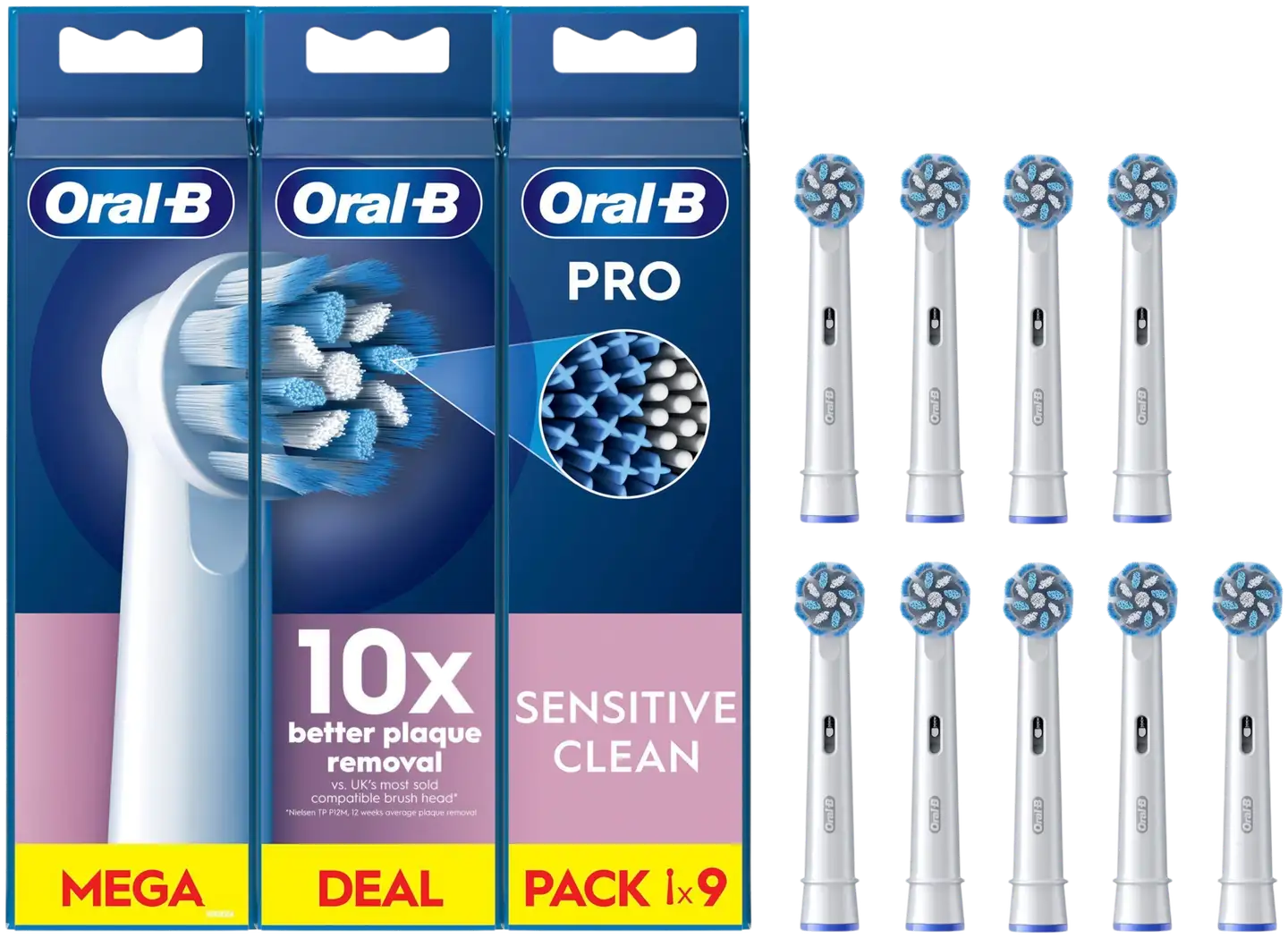 Oral-B Vaihtoharja Sensitive Clean 3+3+3kpl - 1