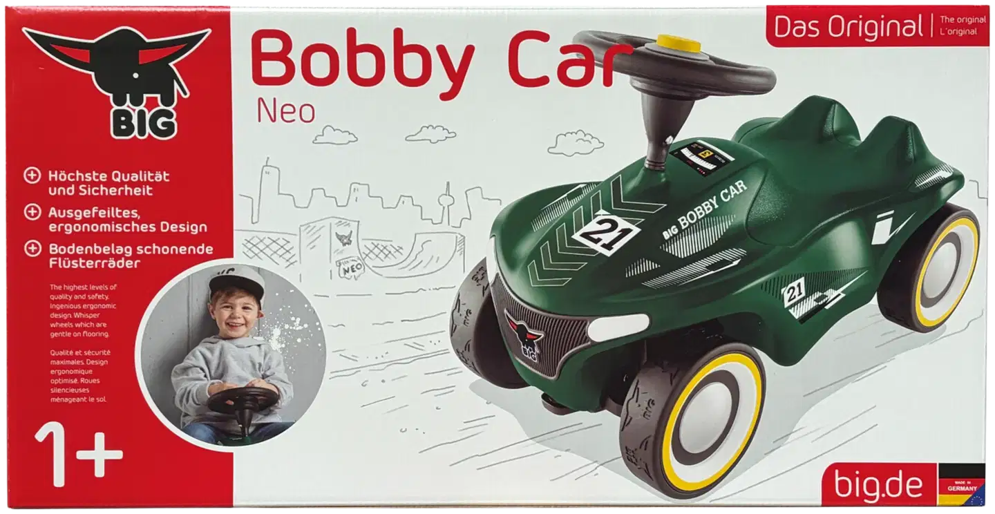 BIG - Bobby Car Neo RS Green, potkuauto - 5