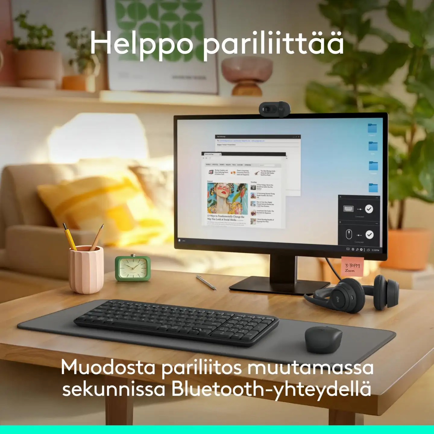 Logitech Wireless Desktop MK250 - GRAPHITE - 5
