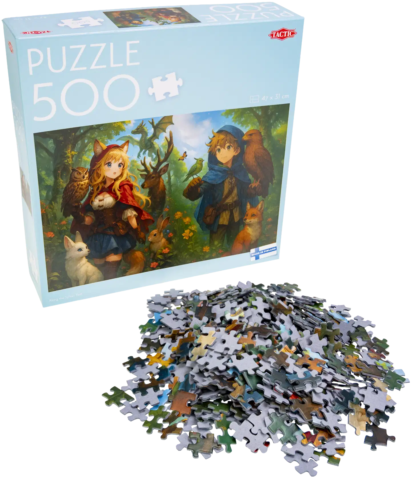 Tactic Palapeli Puzzle Lovers Along the Sylvan Path 500 palaa - 2
