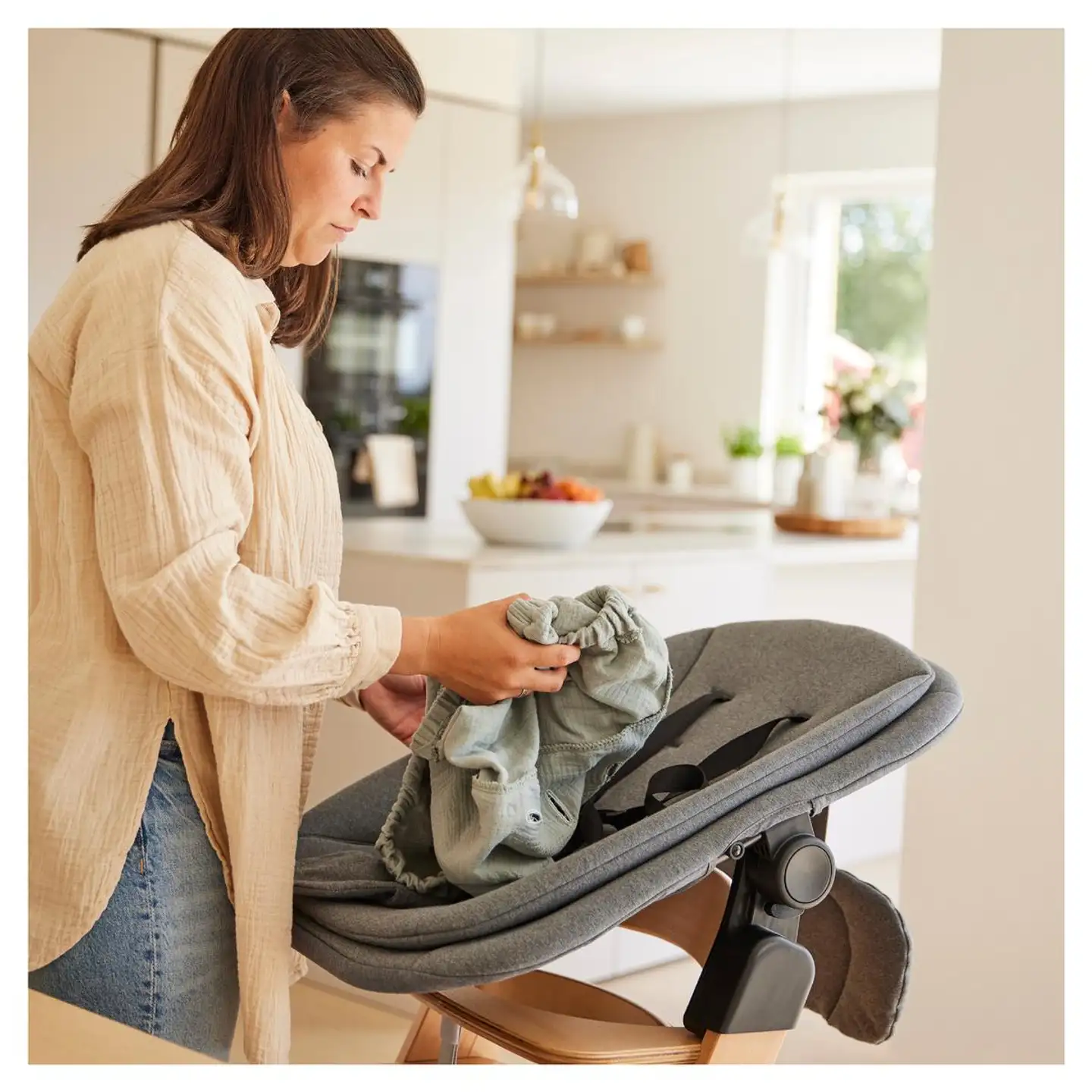 Hauck suojapeite syöttötuoliin Highchair beige - 18