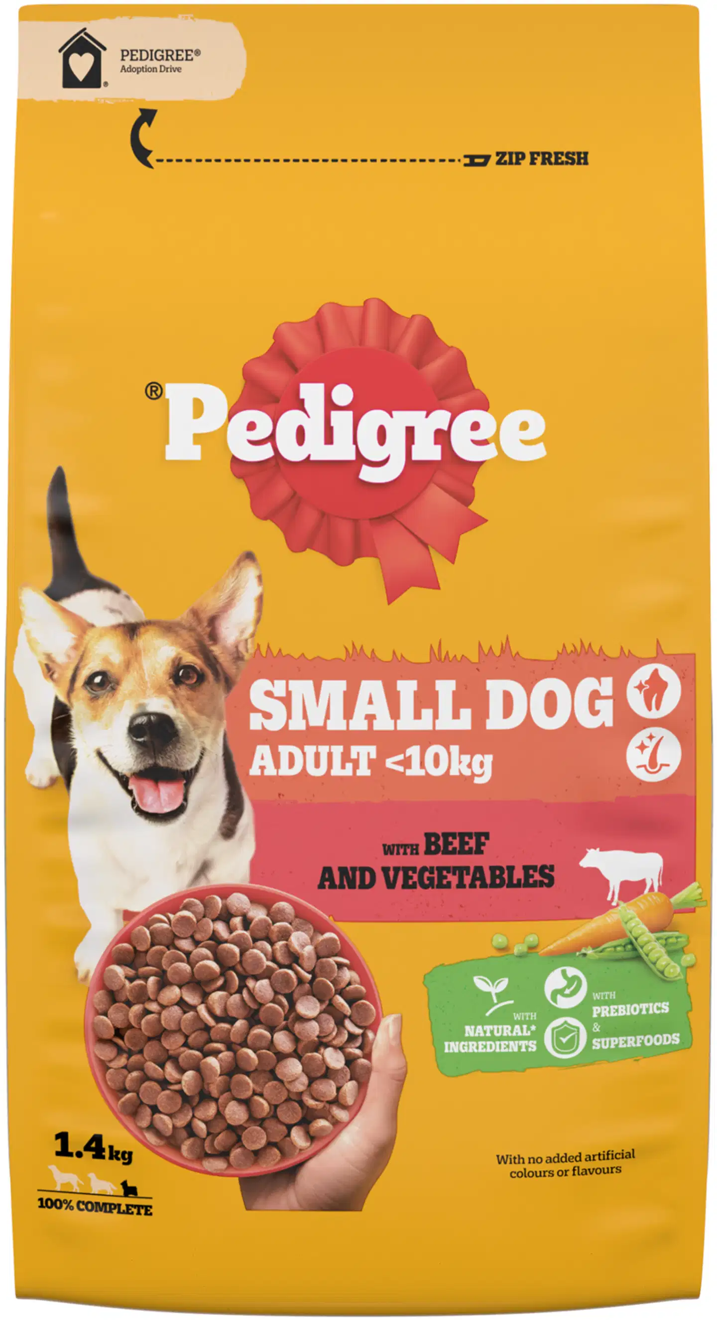 Pedigree dry 1.4kg Adult BfVg