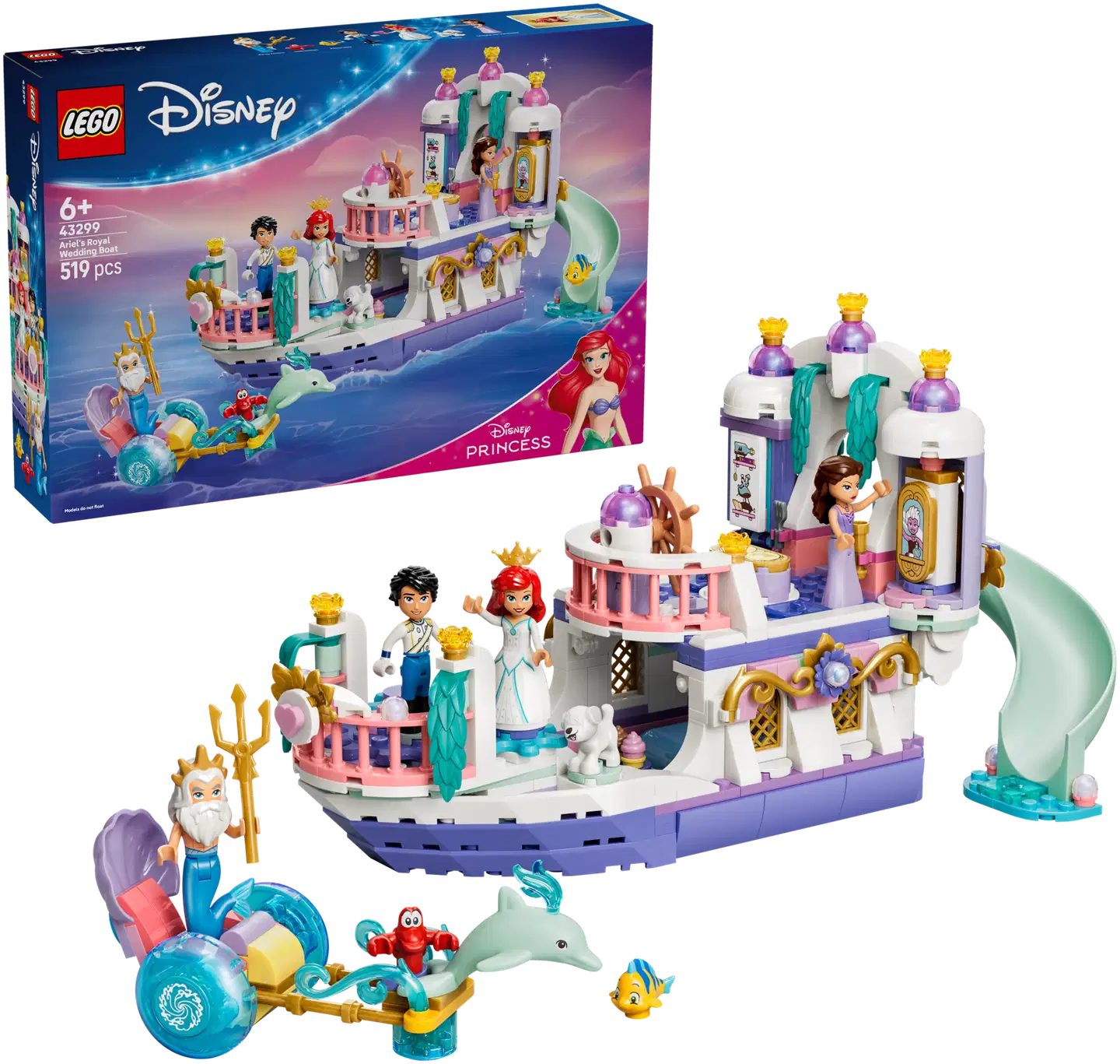 LEGO® Disney Princess 43299 Arielin kuninkaallinen häävene - 1