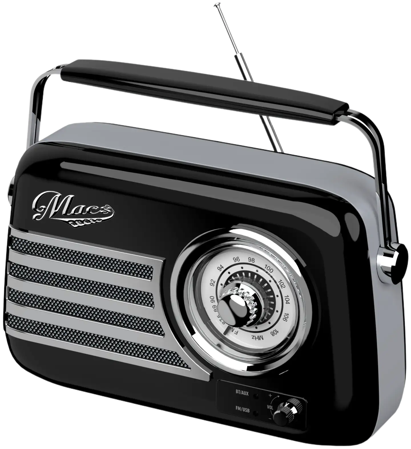 Macs radio Bluetooth kaiuttimella Melody musta - 5