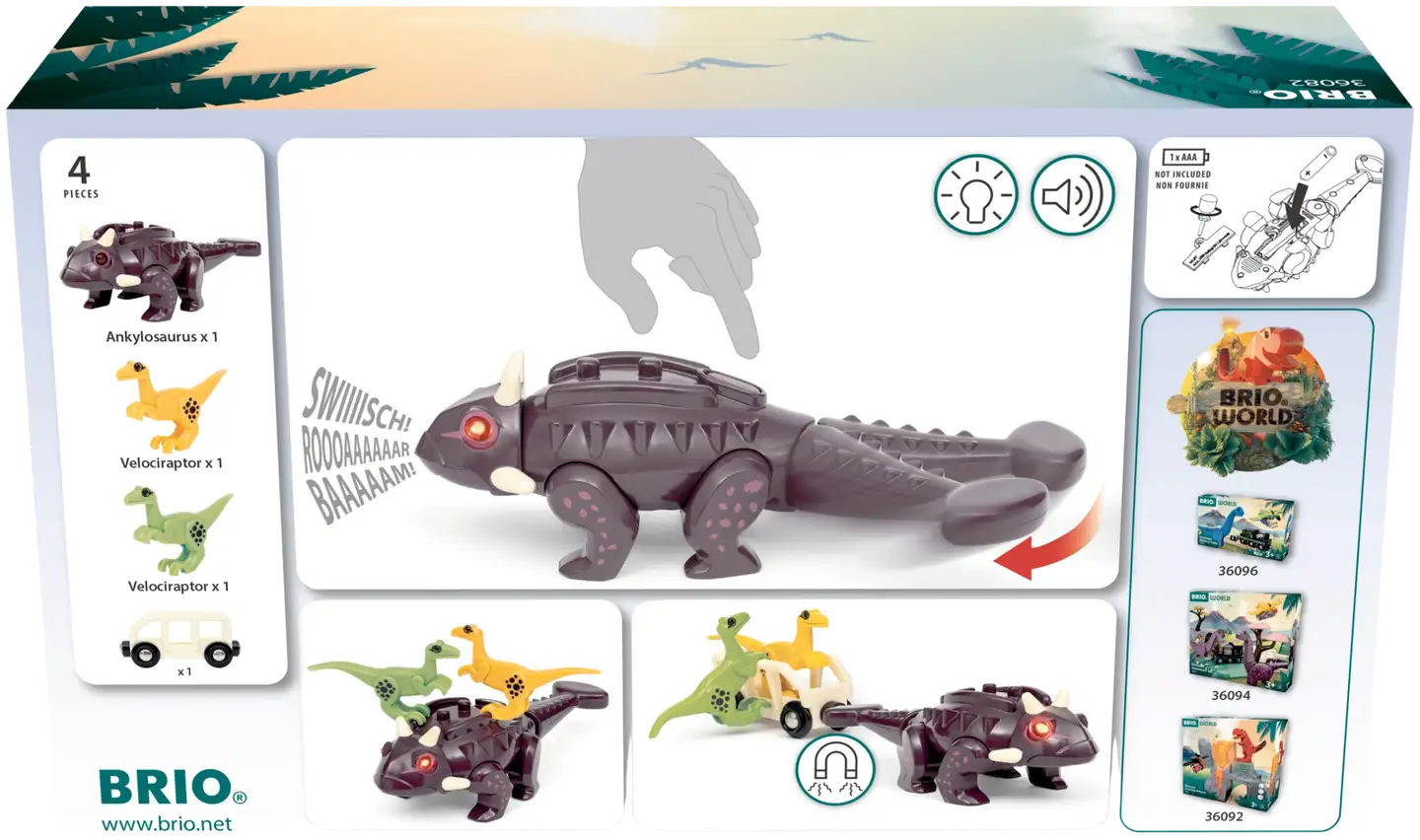 BRIO Dinosaurus hyökkäyssetti - 3