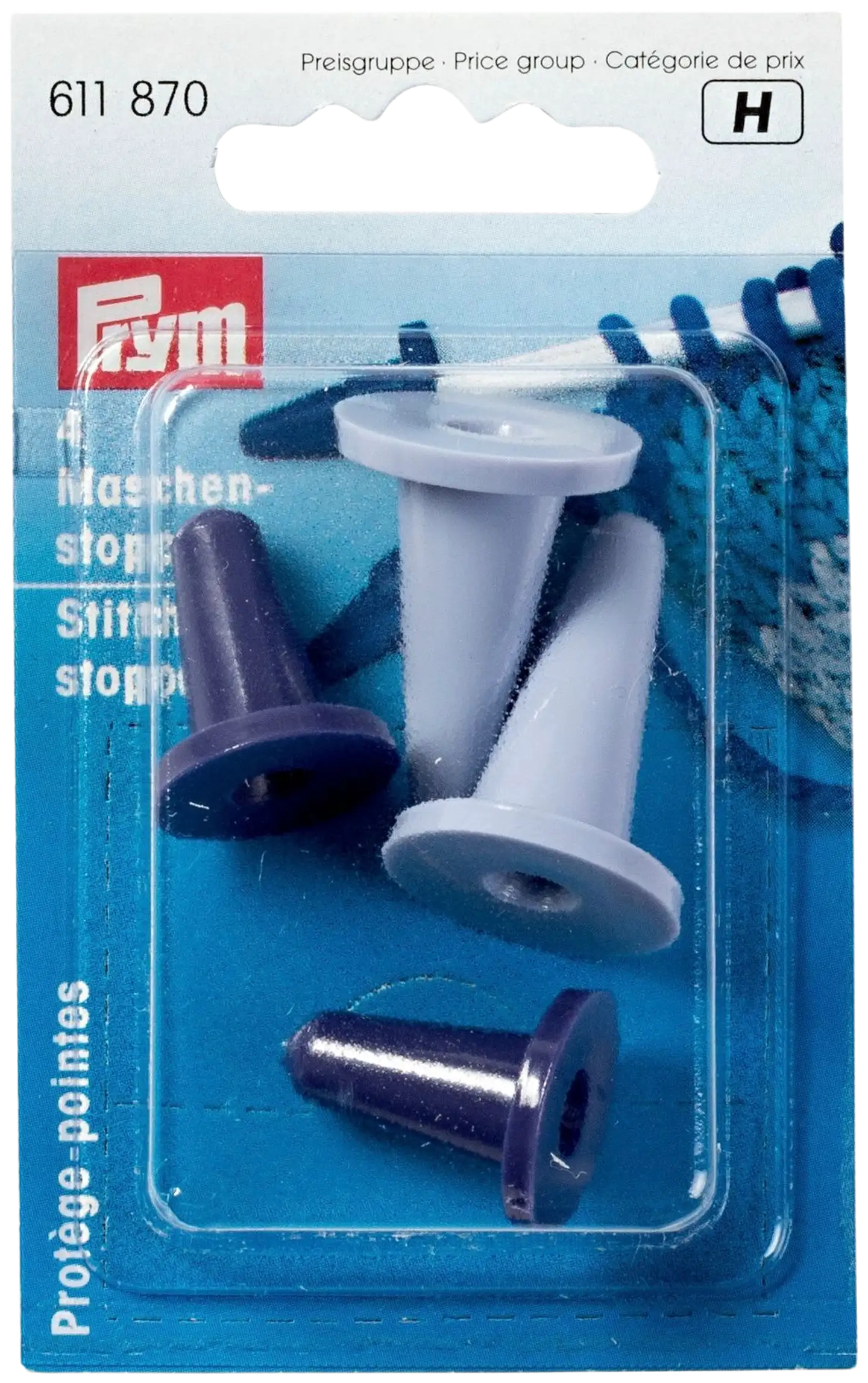 Prym silmukkajarrut kaksi kokoa 4 kpl/pakkaus - 1