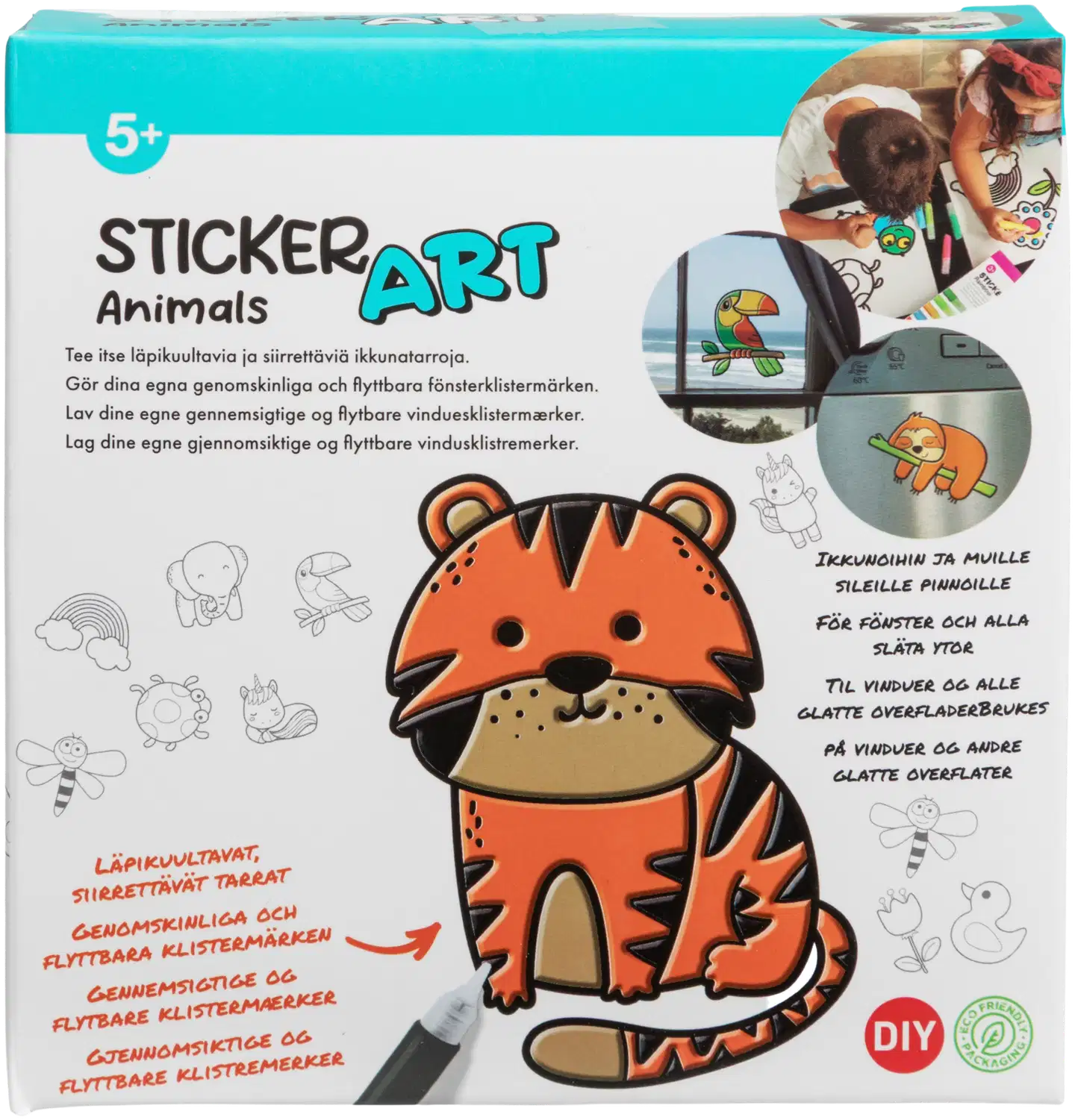 Sticker Art askartelusetti ikkunatarrat - 1