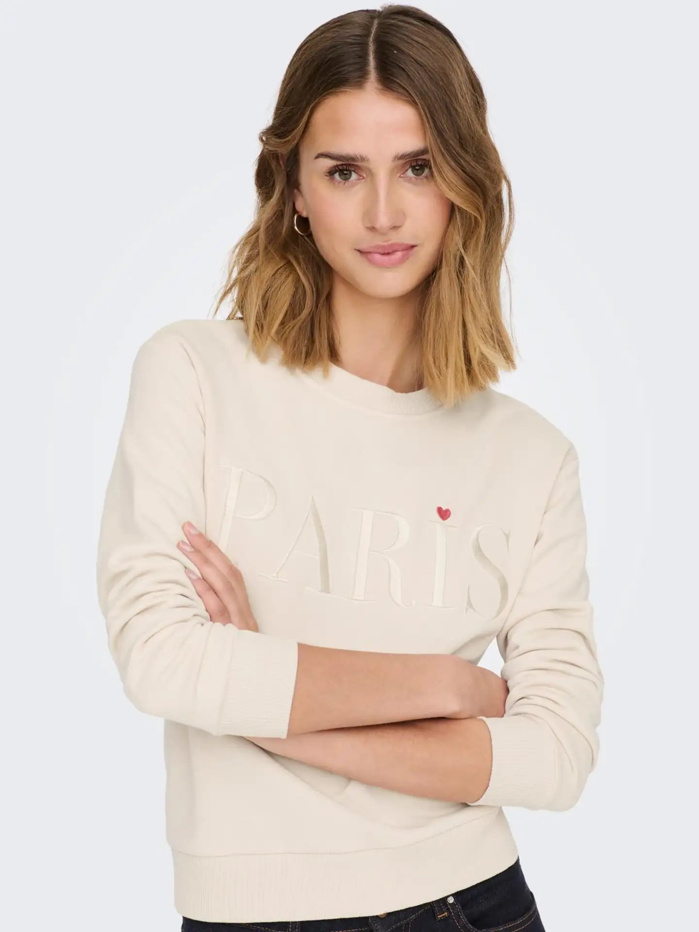 JDY naisten collegepusero Jdyparis - Tapioca - 4