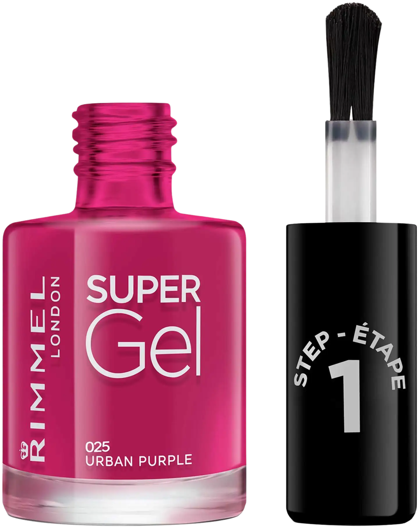 Rimmel 12ml Super Gel Nail Polish 025 Urban Purple kynsilakka - 2